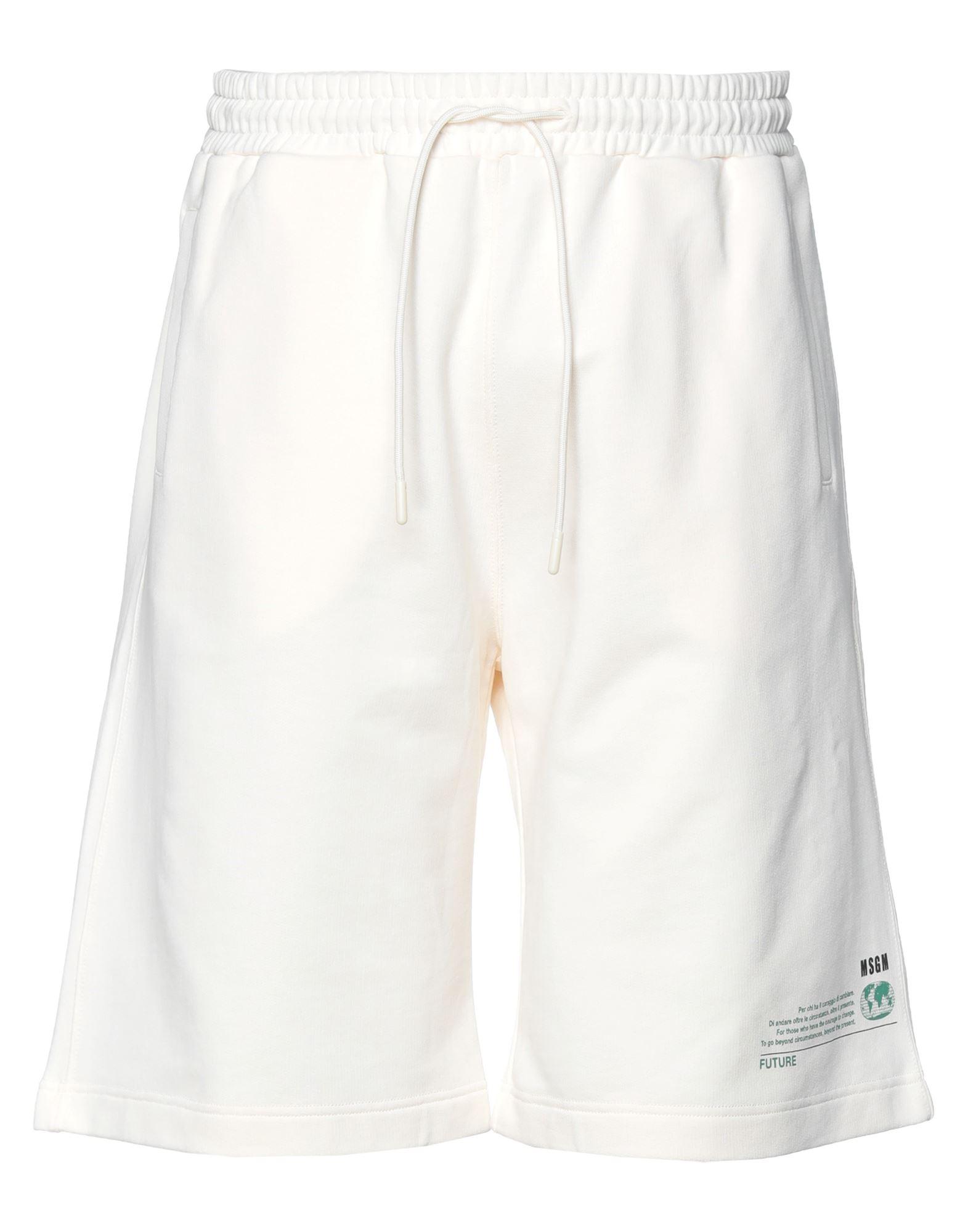 MSGM Shorts & Bermuda Shorts in Ivory (White) for Men | Lyst