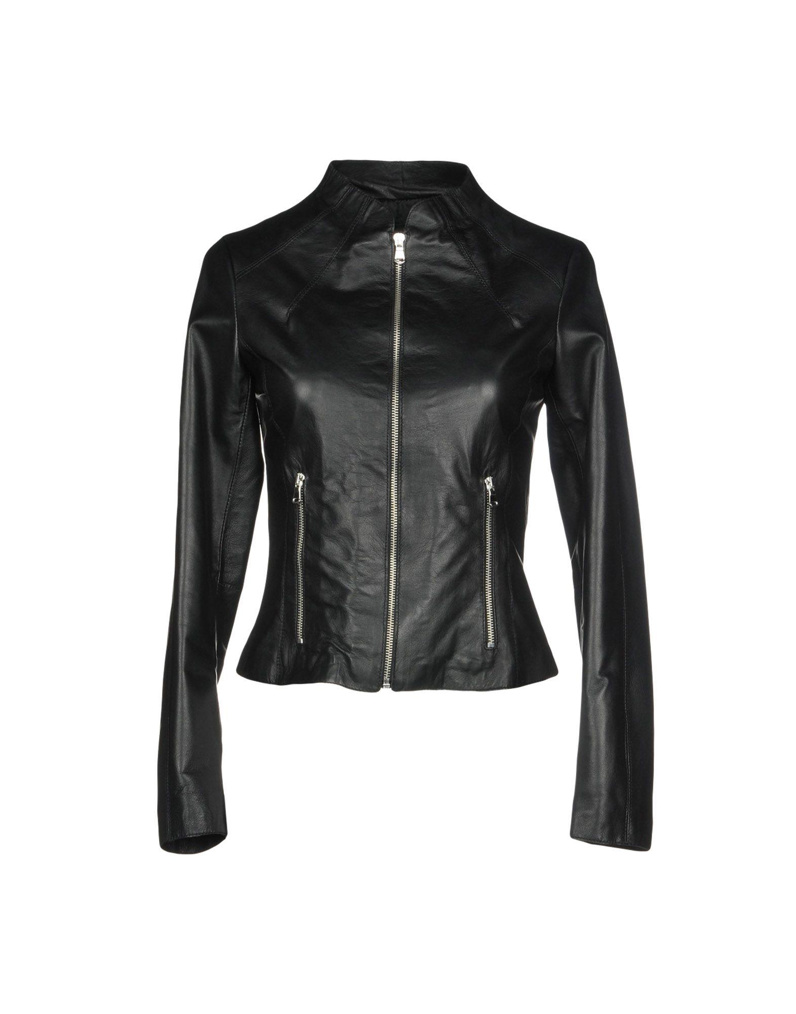 Stewart Leather Jacket in Black - Lyst