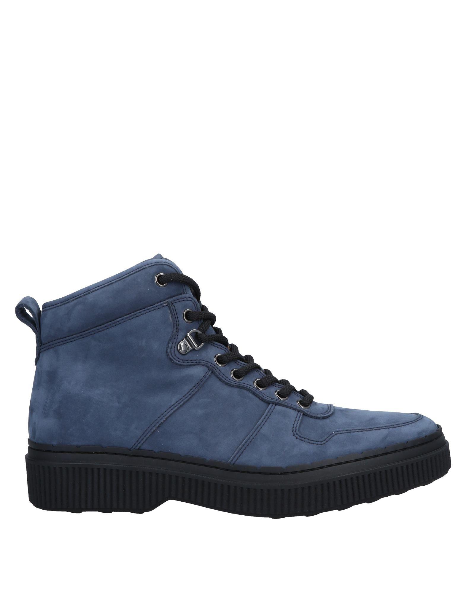 Tod's Leather Ankle Boots in Slate Blue (Blue) for Men Lyst