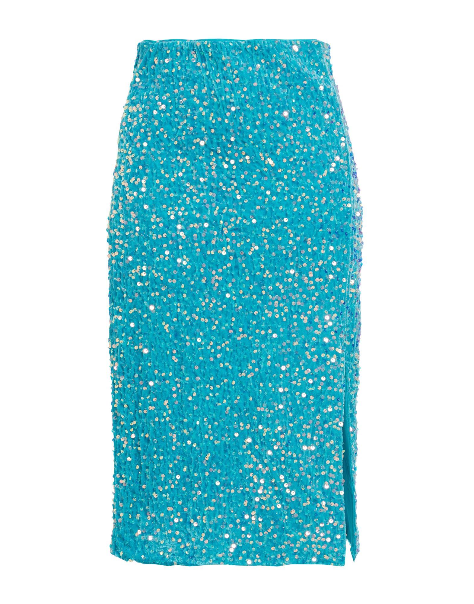 Vero Moda Midi Skirt in Blue | Lyst