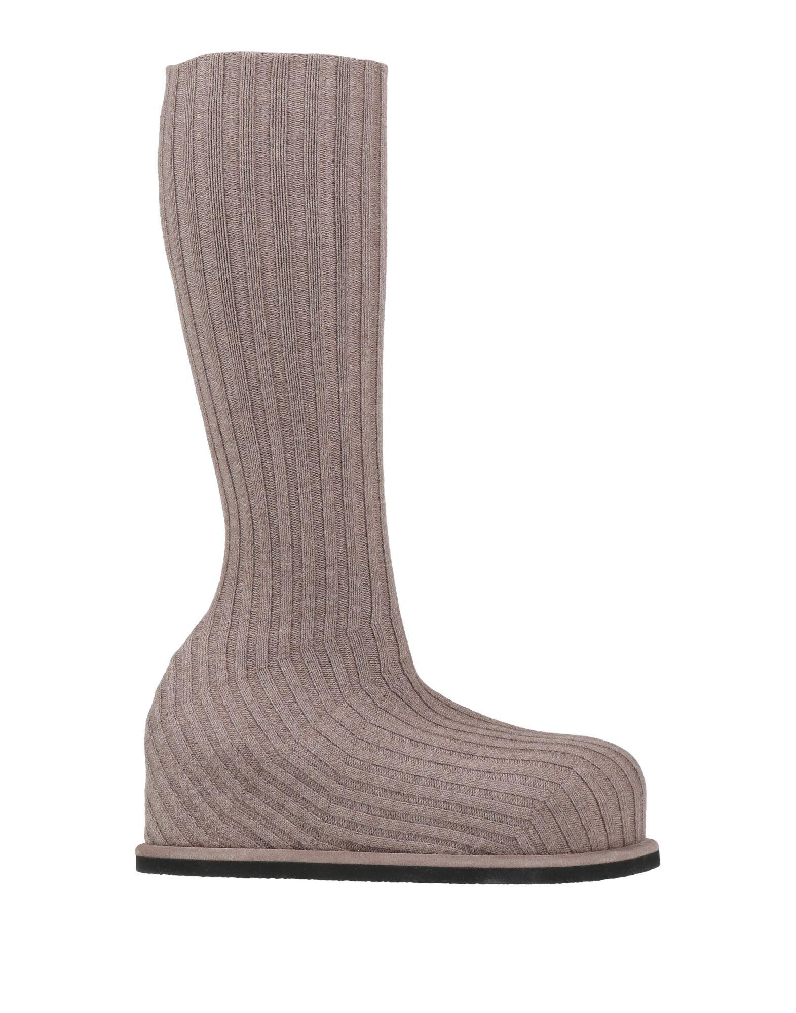 ロングブーツ AMINA MUADDI Sand Fabric Veneda Boots AMINA MUADDI Veneda ribbed stretch-knit sock boots | NET-A