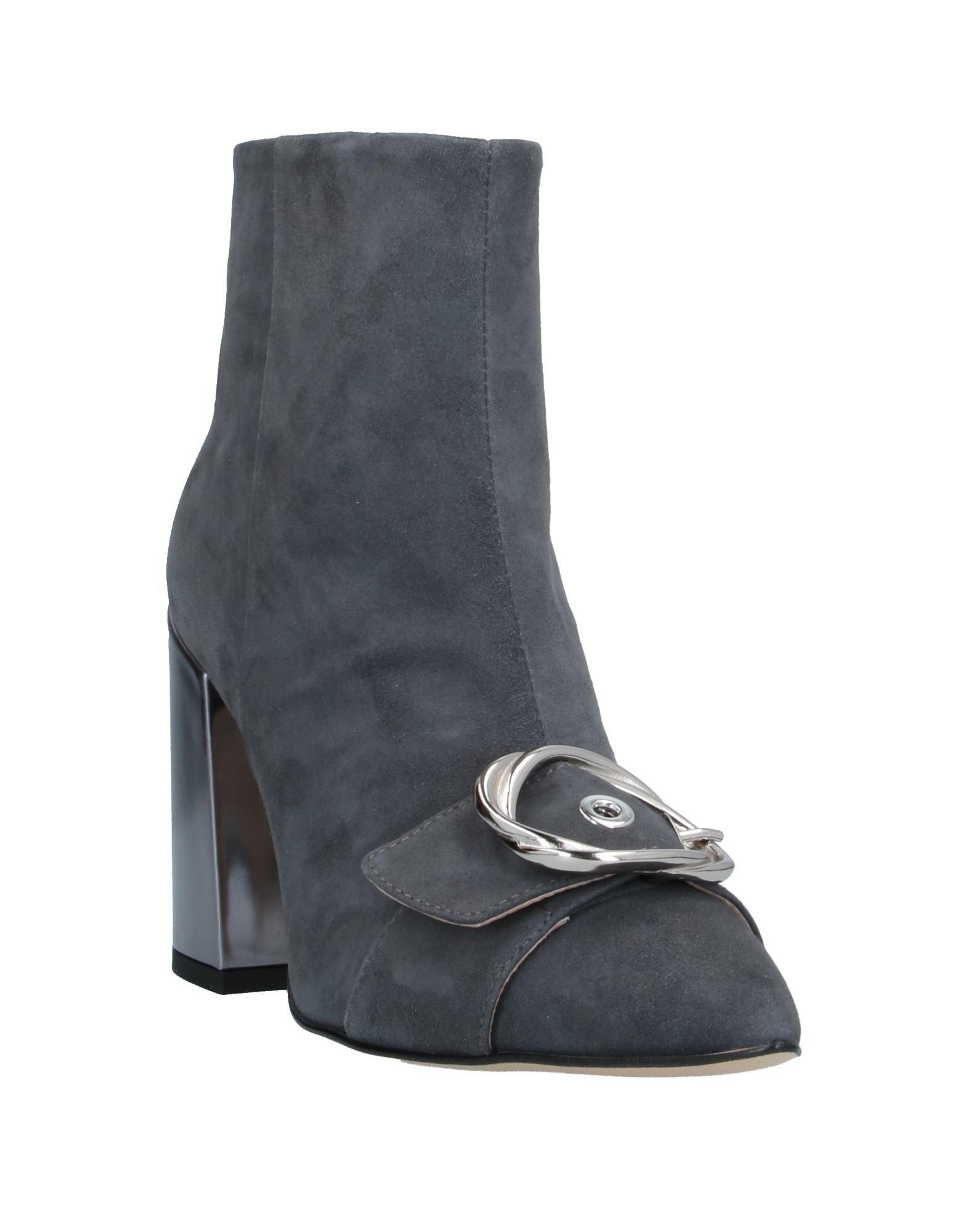 F.lli Bruglia Suede Ankle Boots in Grey (Gray) - Lyst