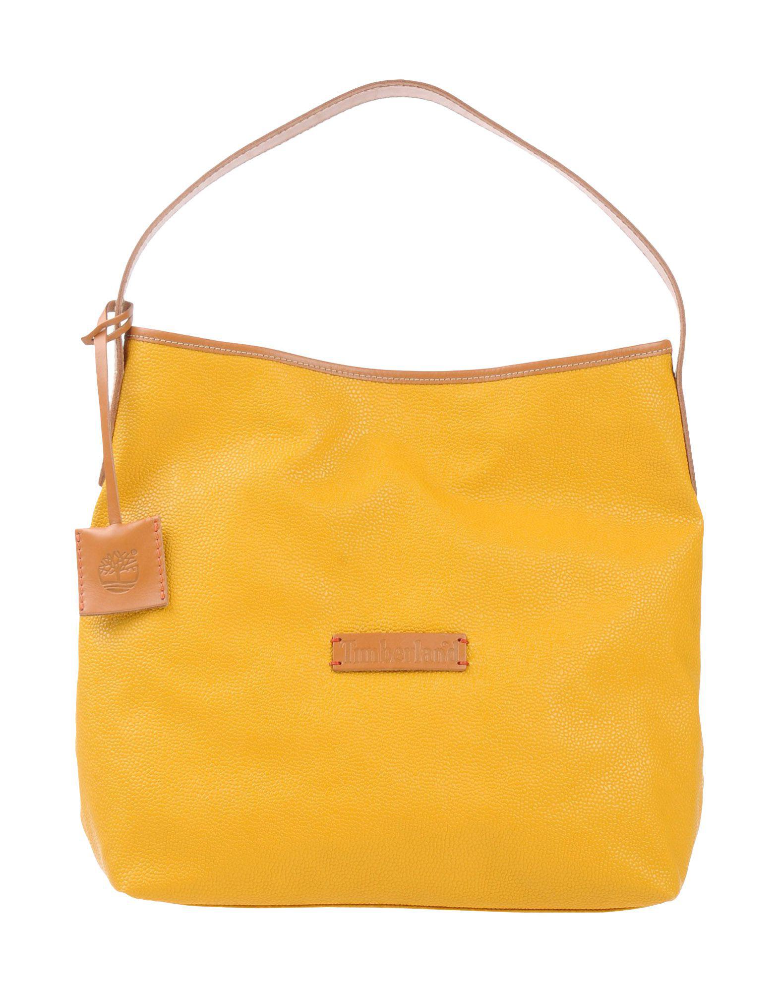 Timberland Leather Handbag in Yellow - Lyst
