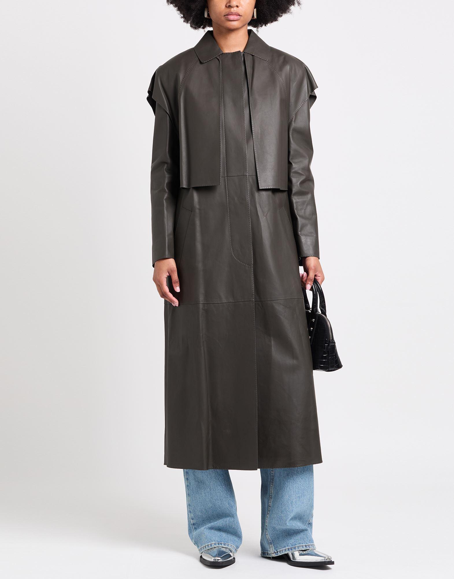 コート AGNONA Coats Agnona Lady's Belted Coat In Cocobean Brown | eBay