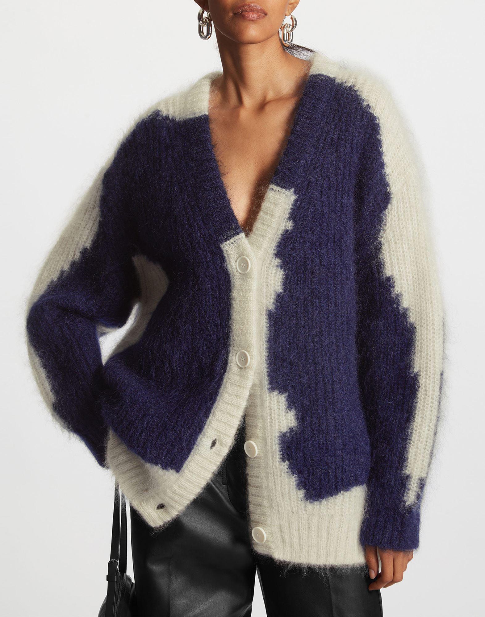 COS Cardigan in Blue Lyst