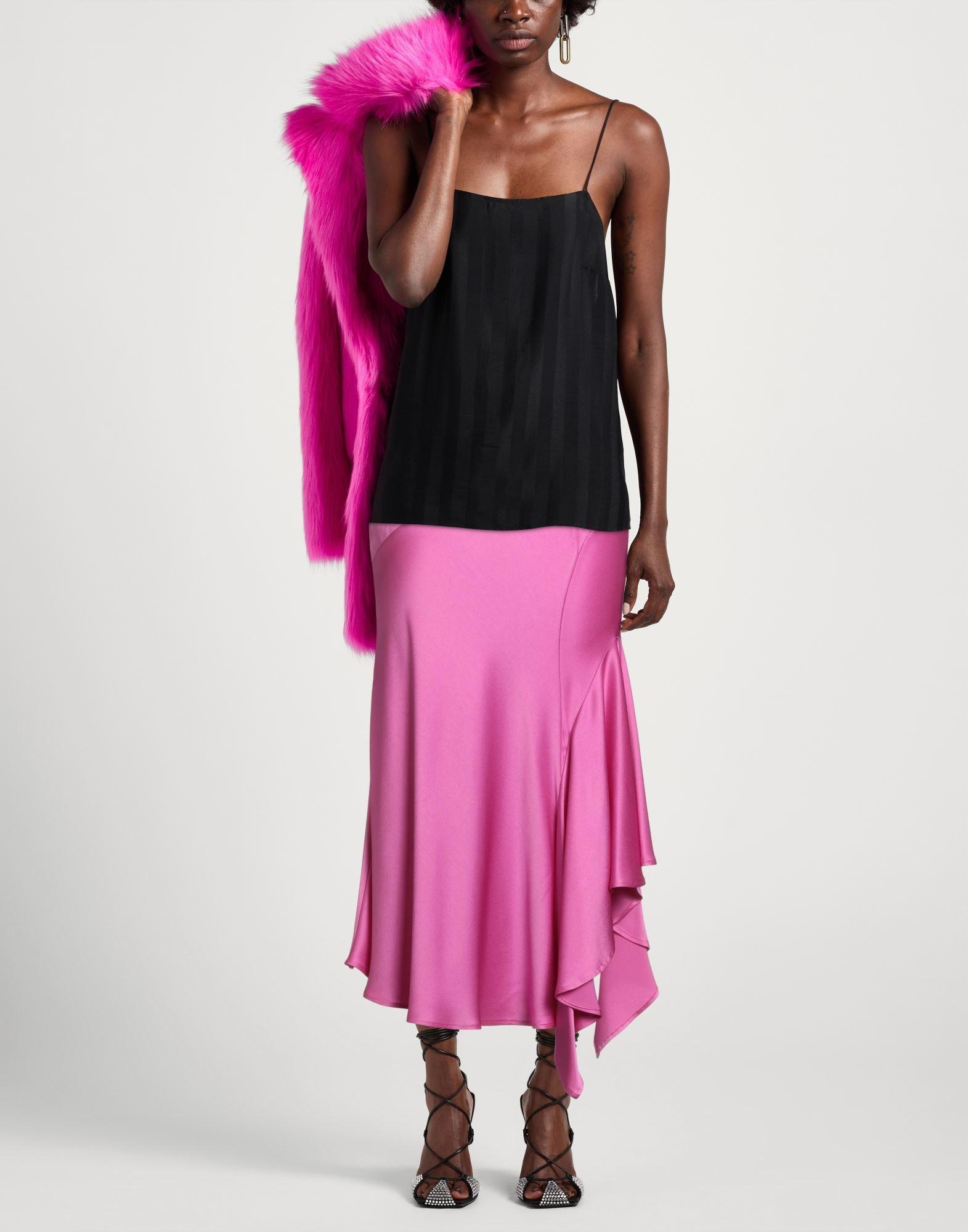 スカート SEMICOUTURE Satin skirt Rosa Semicouture Women Satin Skirt