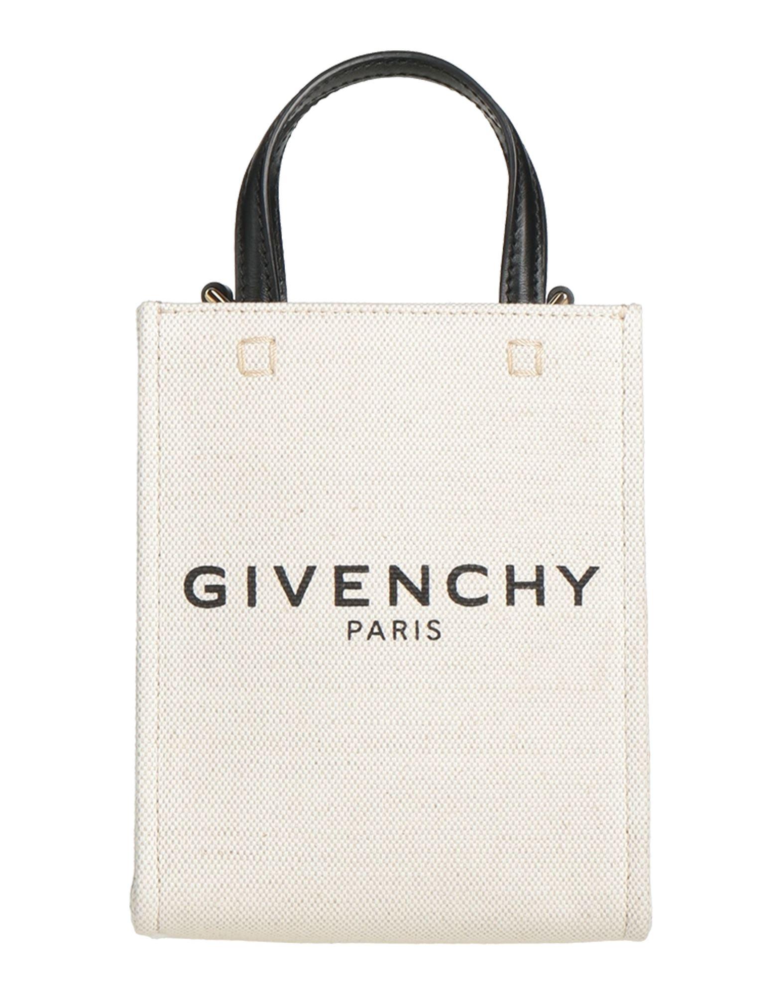 Givenchy Mini G tote Canvas Leather Vertical Shopping Bag in Natural Lyst UK