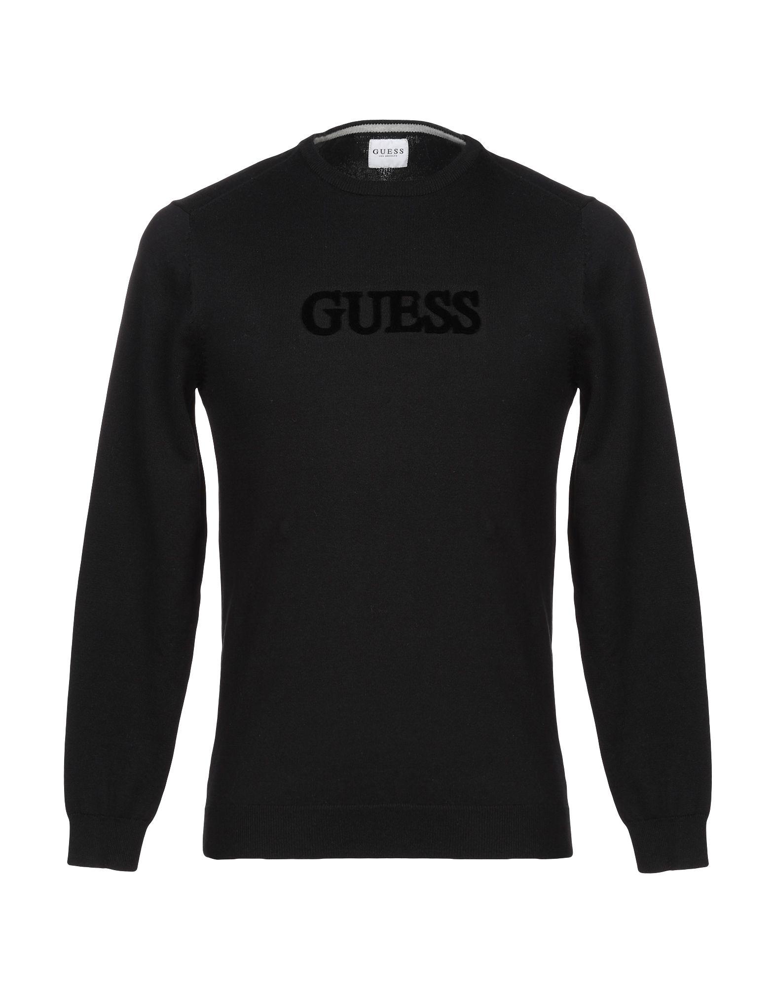 Guess Synthetic Sweater in Black for Men - Lyst