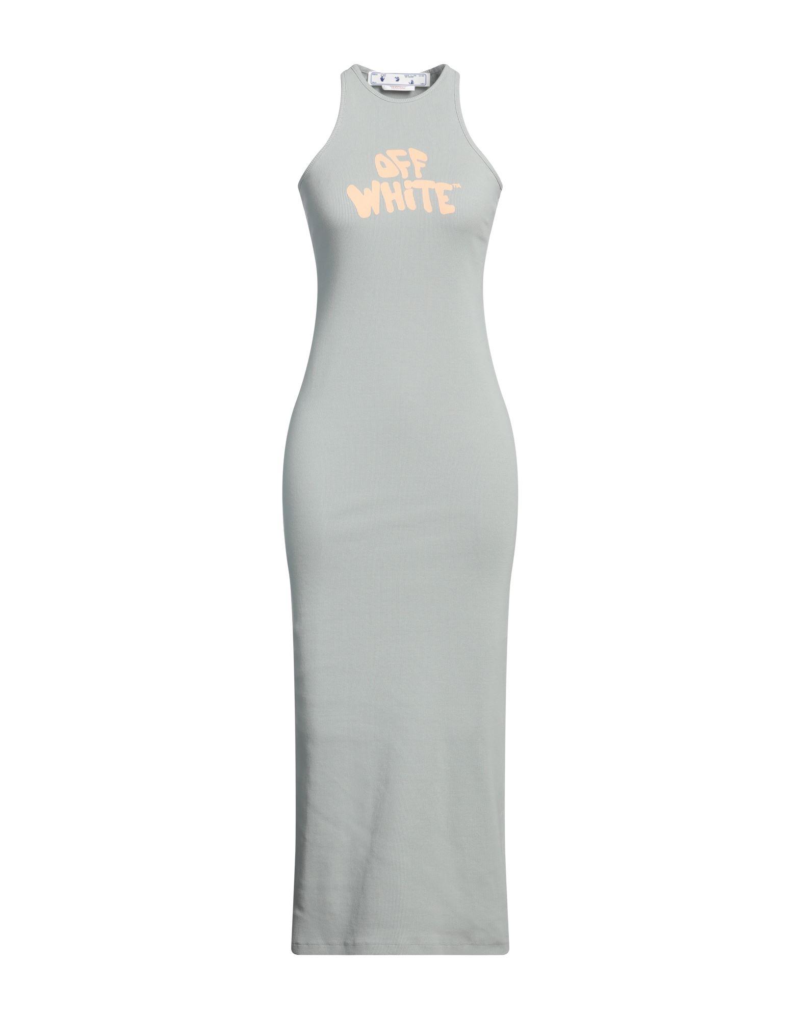 Robe Off-White By Virgil Abloh En Soie, Motif Flèches, Blanc Cassé Et Noir, Taille L - Neuf Avec étiquettes