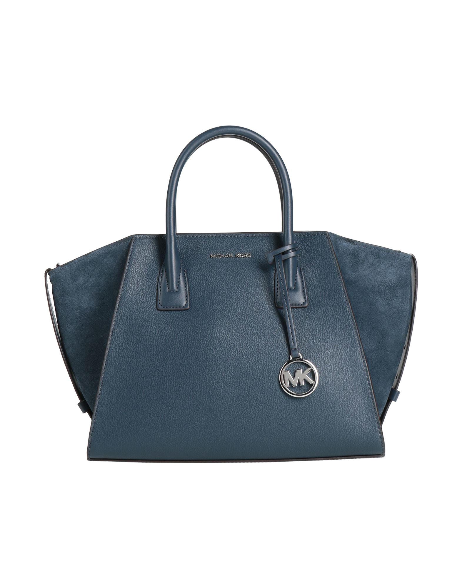 Shopper Taschen Mk Tasche Blau Michael Kors Bedford Leather Tassel