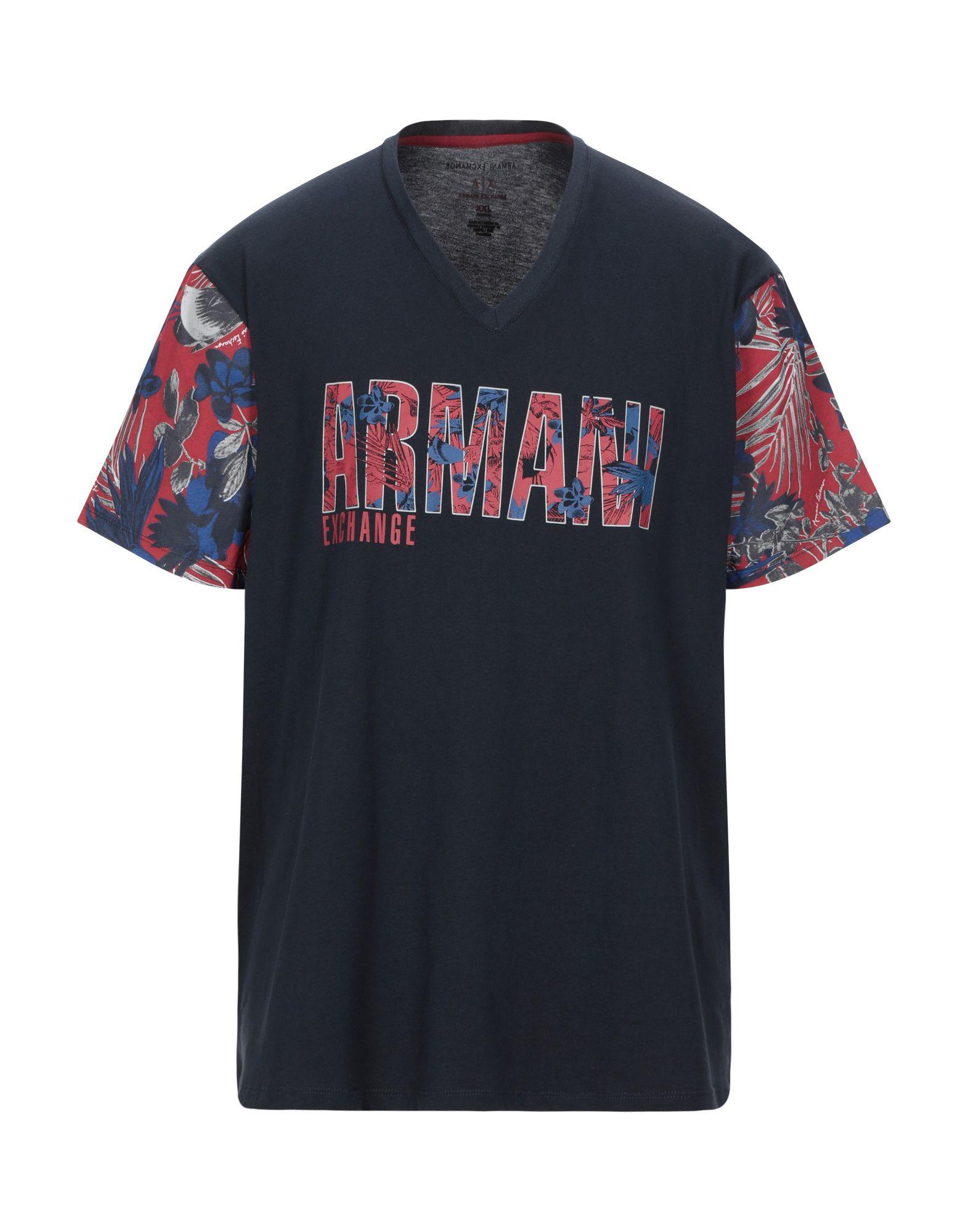 armani exchange t shirt herren blau