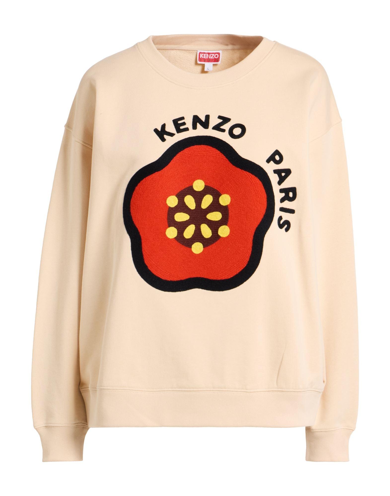 Cotton Sweatshirt Cream Kenzo Sweatshirt Kenzo Clothing Kenzo