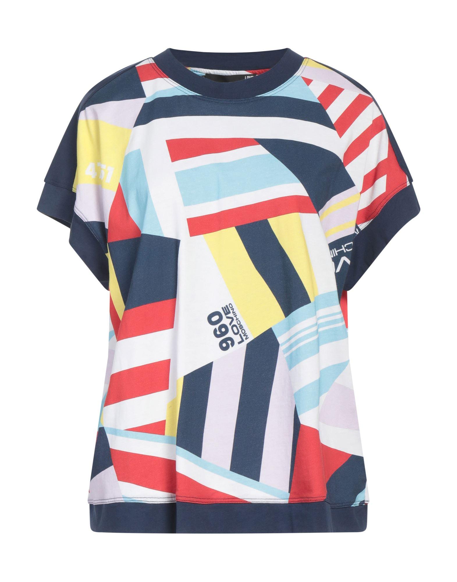 Love Moschino T-Shirt Cotton in Blue Lyst UK