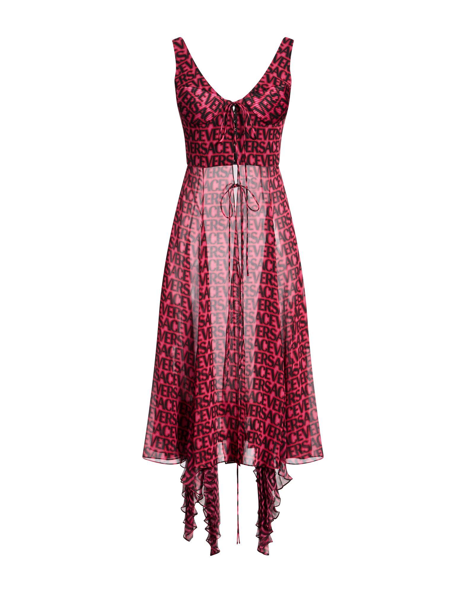versace elegant dresses Versace Leather Lace-Embellished Evening Gown main image 0