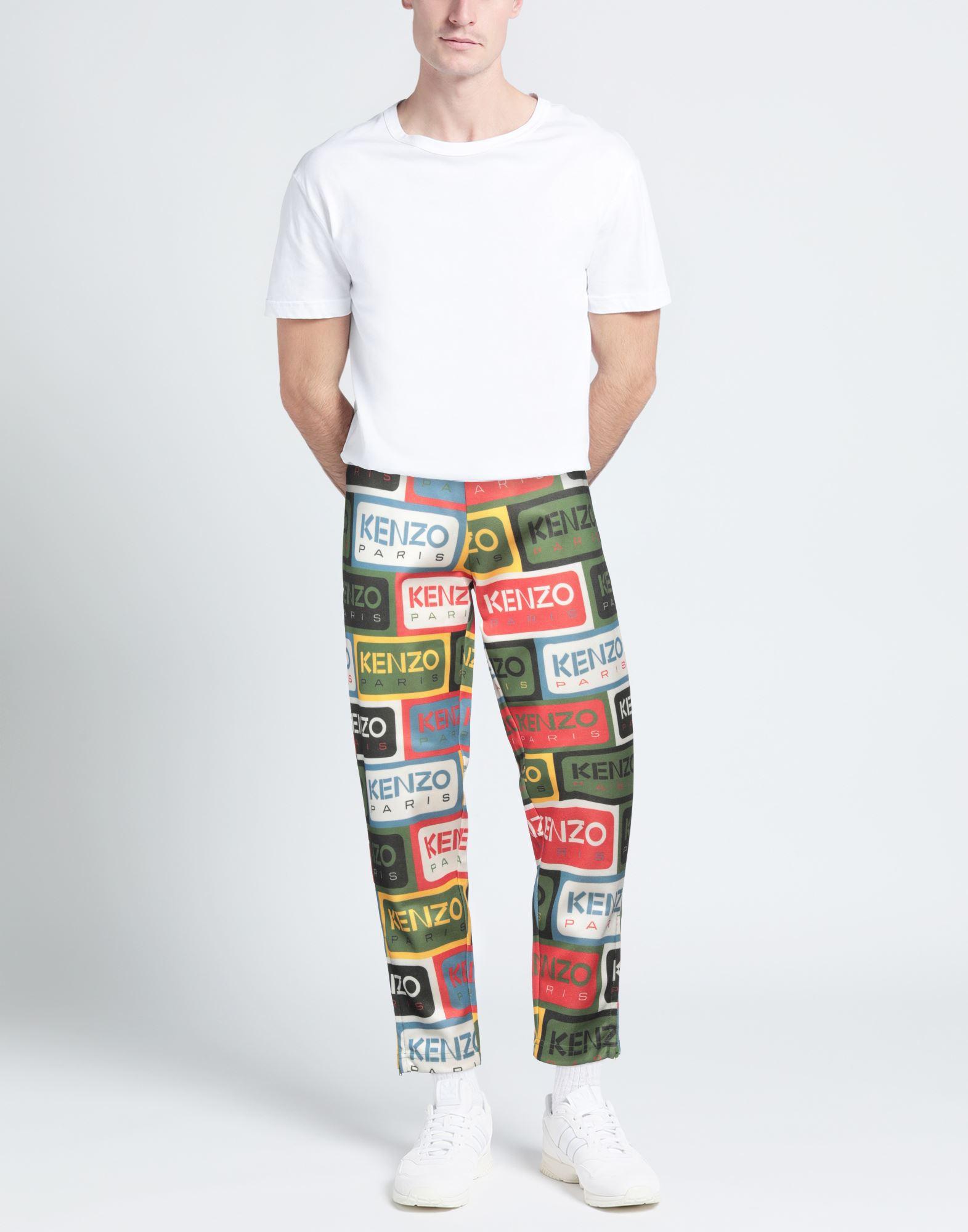 KENZO Military Pants Polyester Cotton Elastane in White for Men Lyst