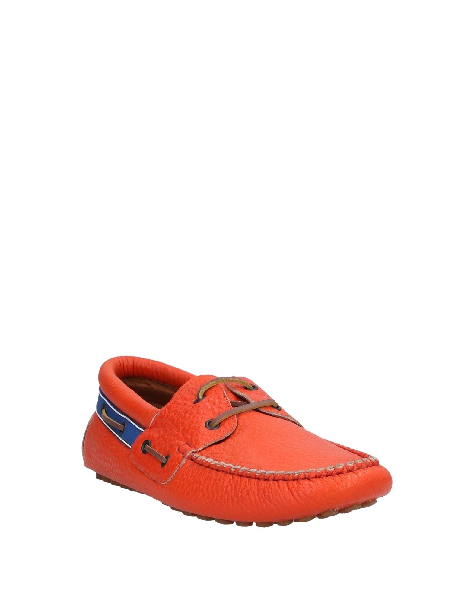 DSquared² Leather Loafer in Orange for Men Lyst