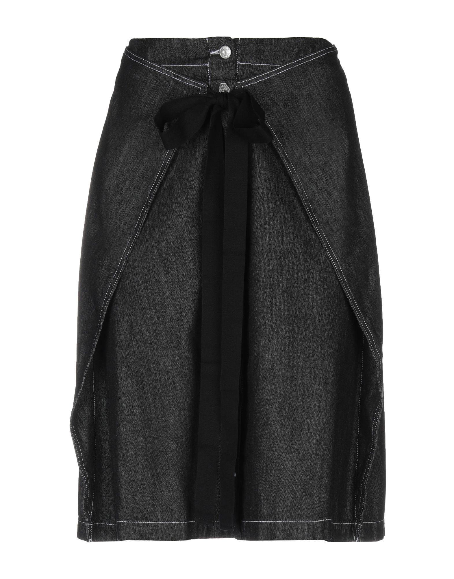 MM6 by Maison Martin Margiela Denim Skirt in Black - Lyst