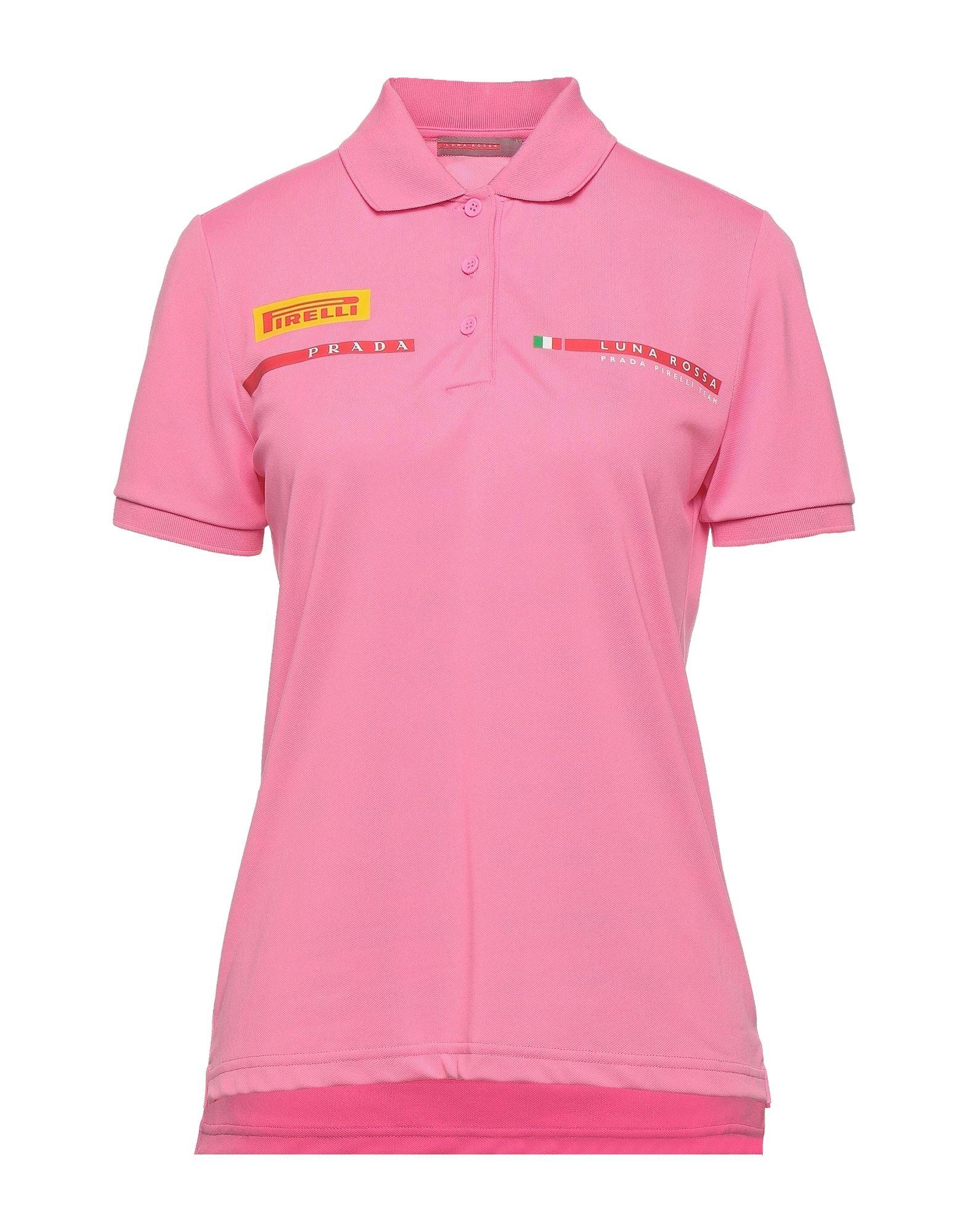 Prada Polo Shirt in Pink | Lyst