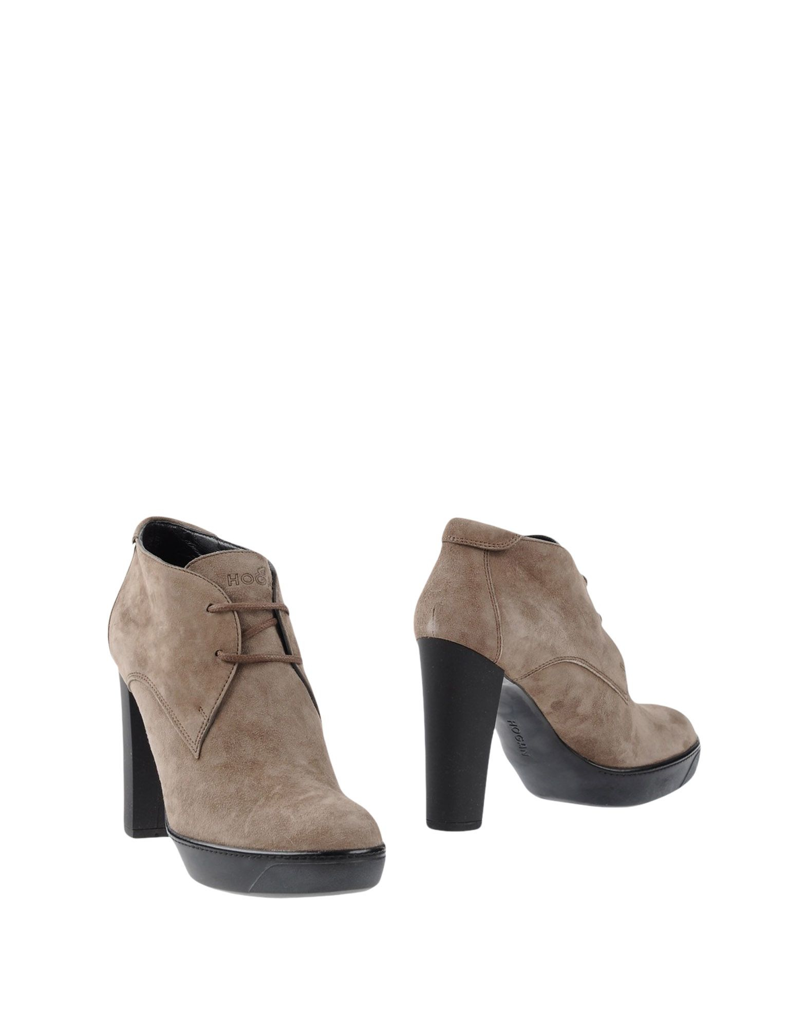 island heel high boots ankle river Lyst Ankle Beige  in Boots Hogan (Grey)