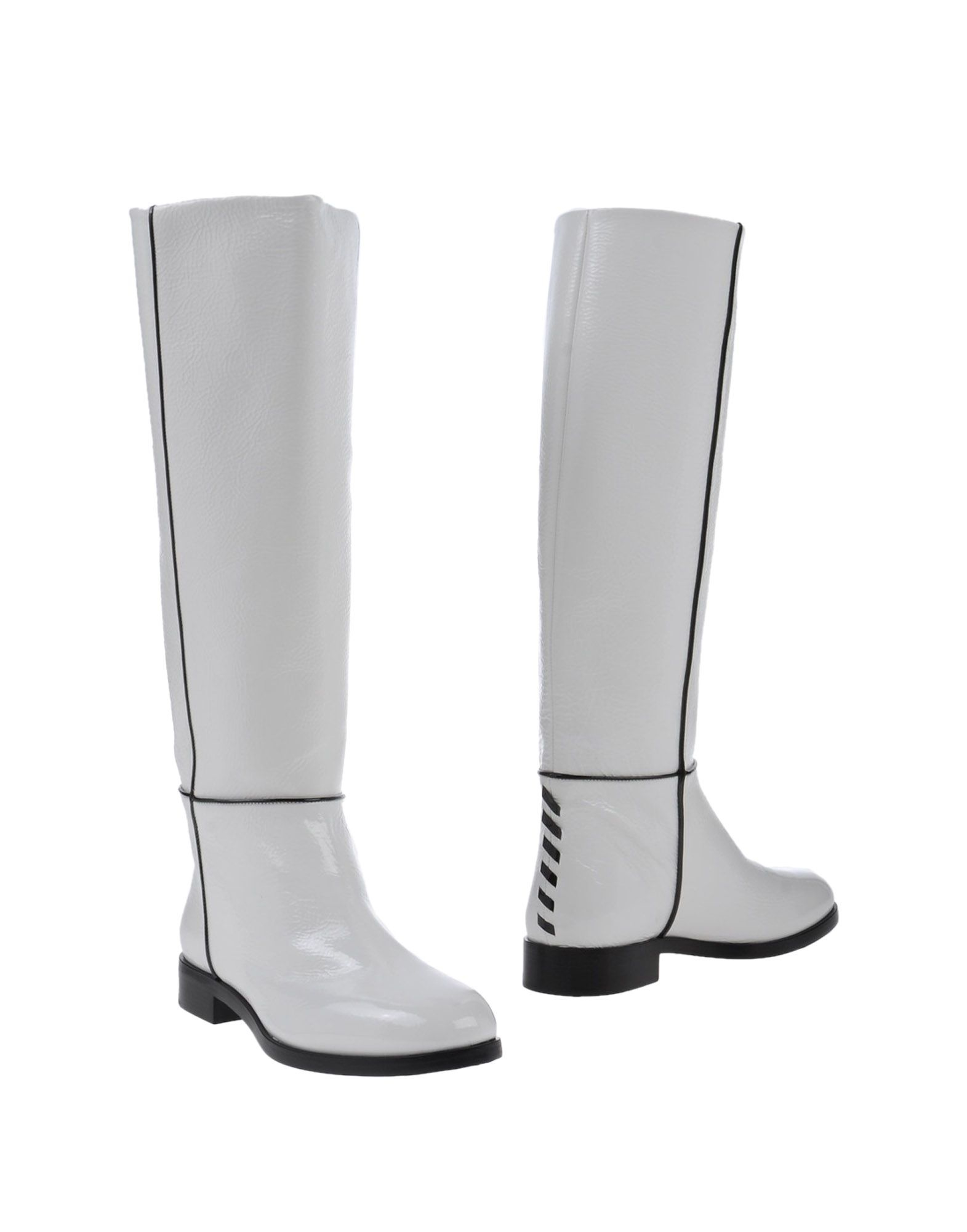 Lyst - Proenza Schouler Patent-Leather Knee-High Boots in White