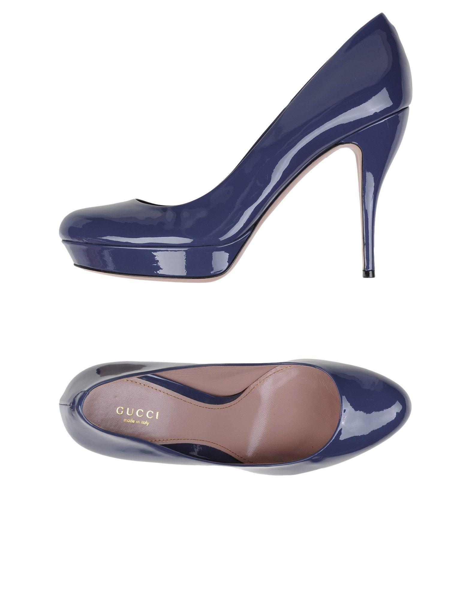 gucci blue pumps