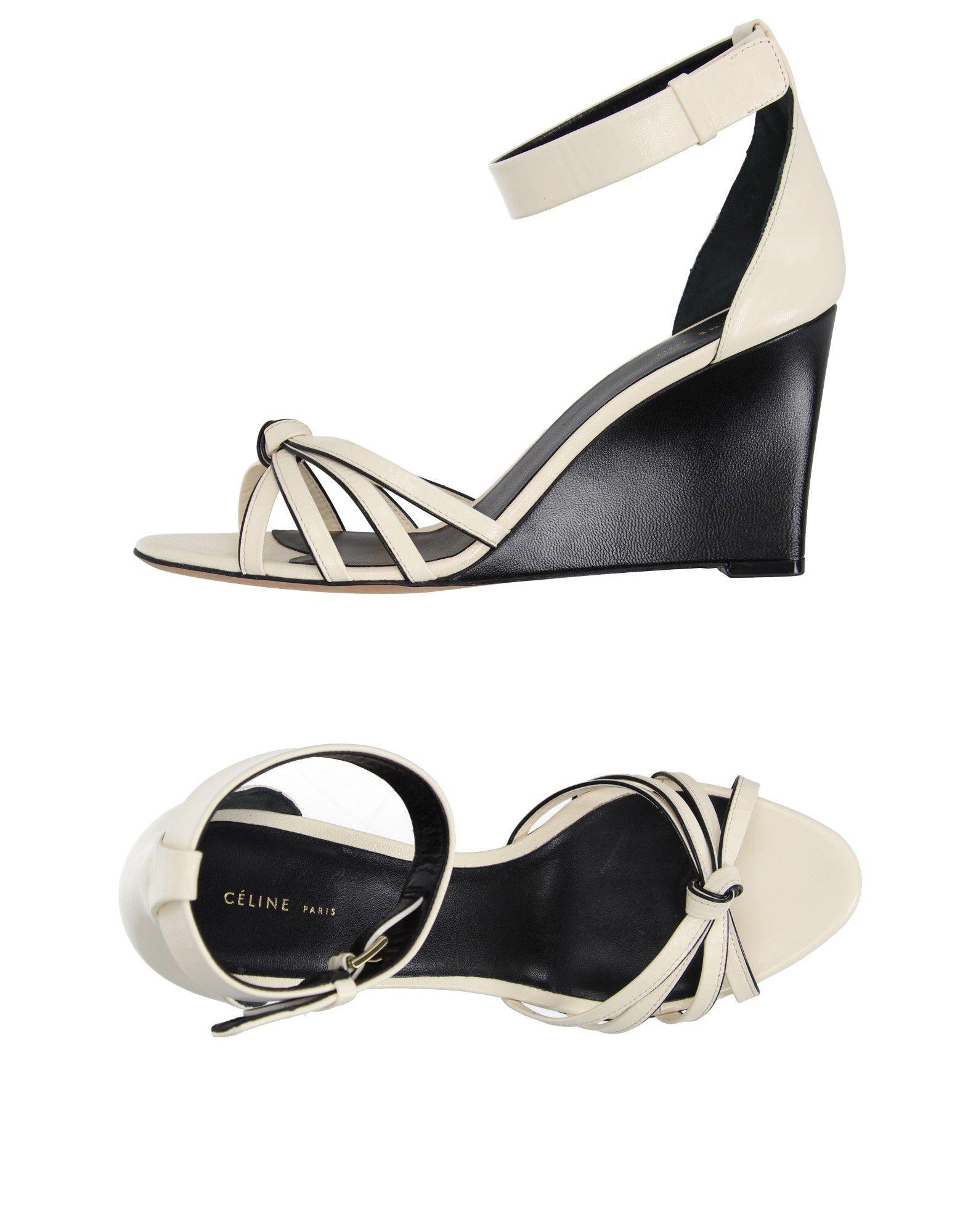celine gold sandals