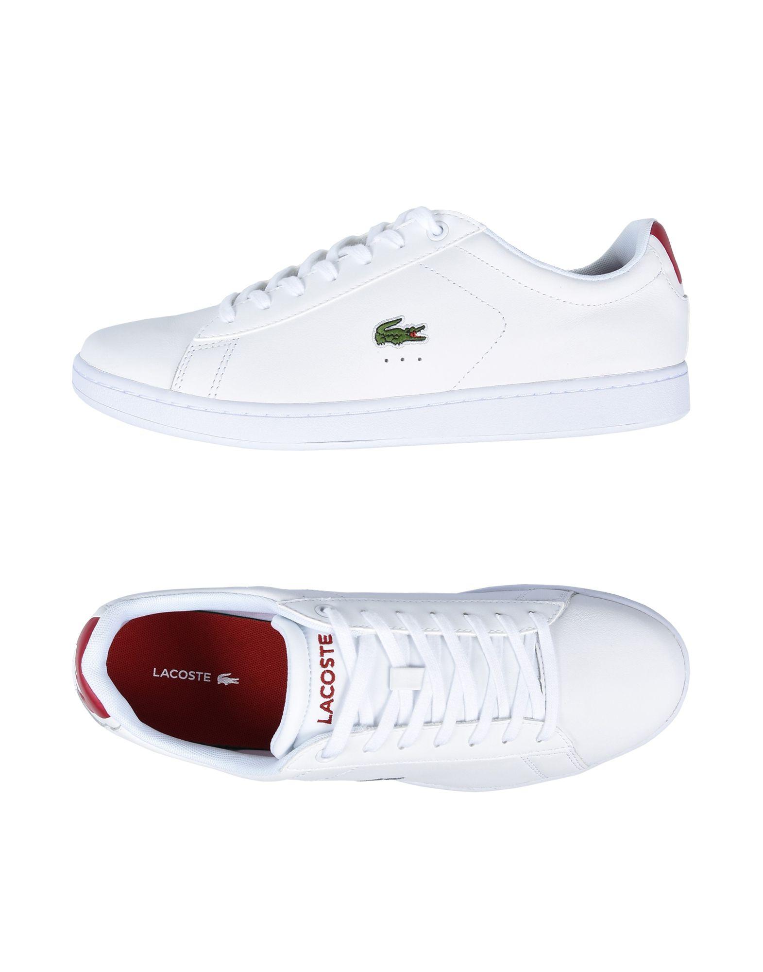 lacoste low top sneakers lacoste low tops sneakers in white for lyst lacoste low top sneakers lacoste low tops sneakers in white for lyst