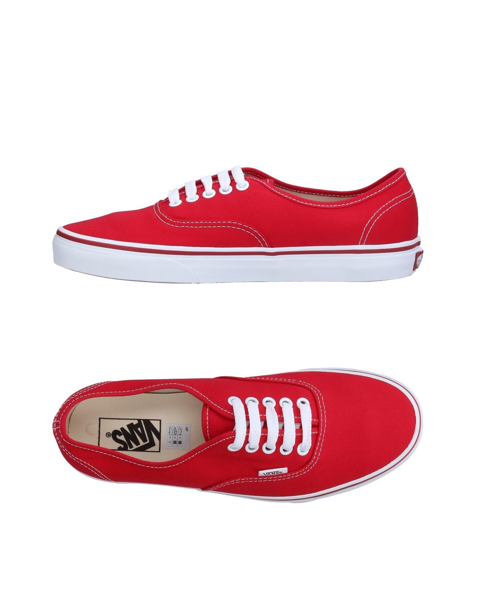 vans red low tops