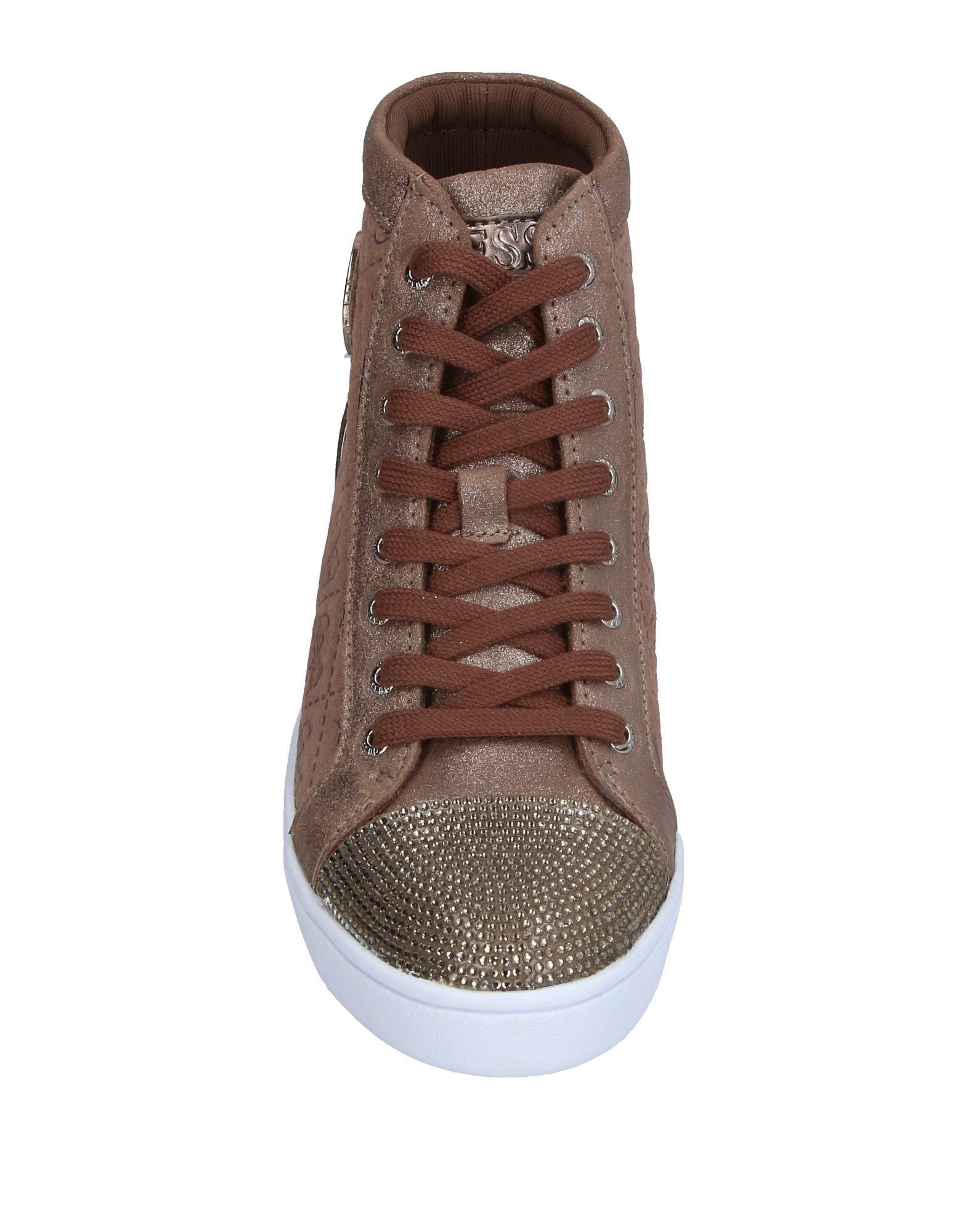 brown guess sneakers