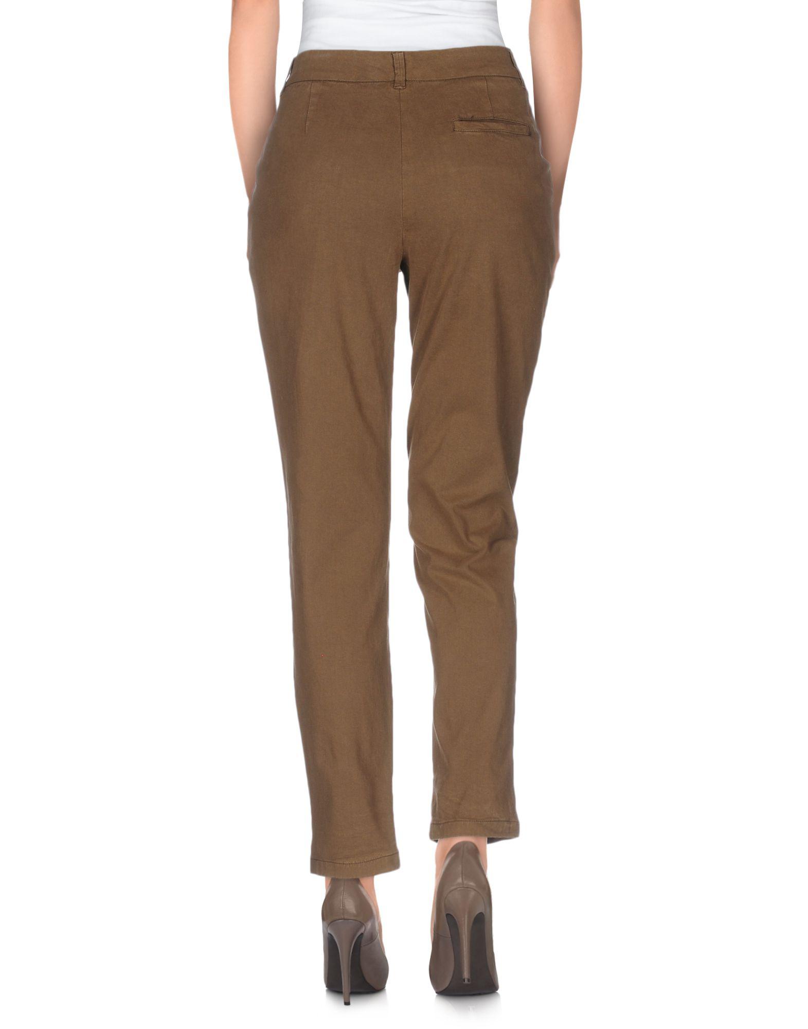 Momoní Cotton Casual Pants in Khaki (Brown) - Lyst