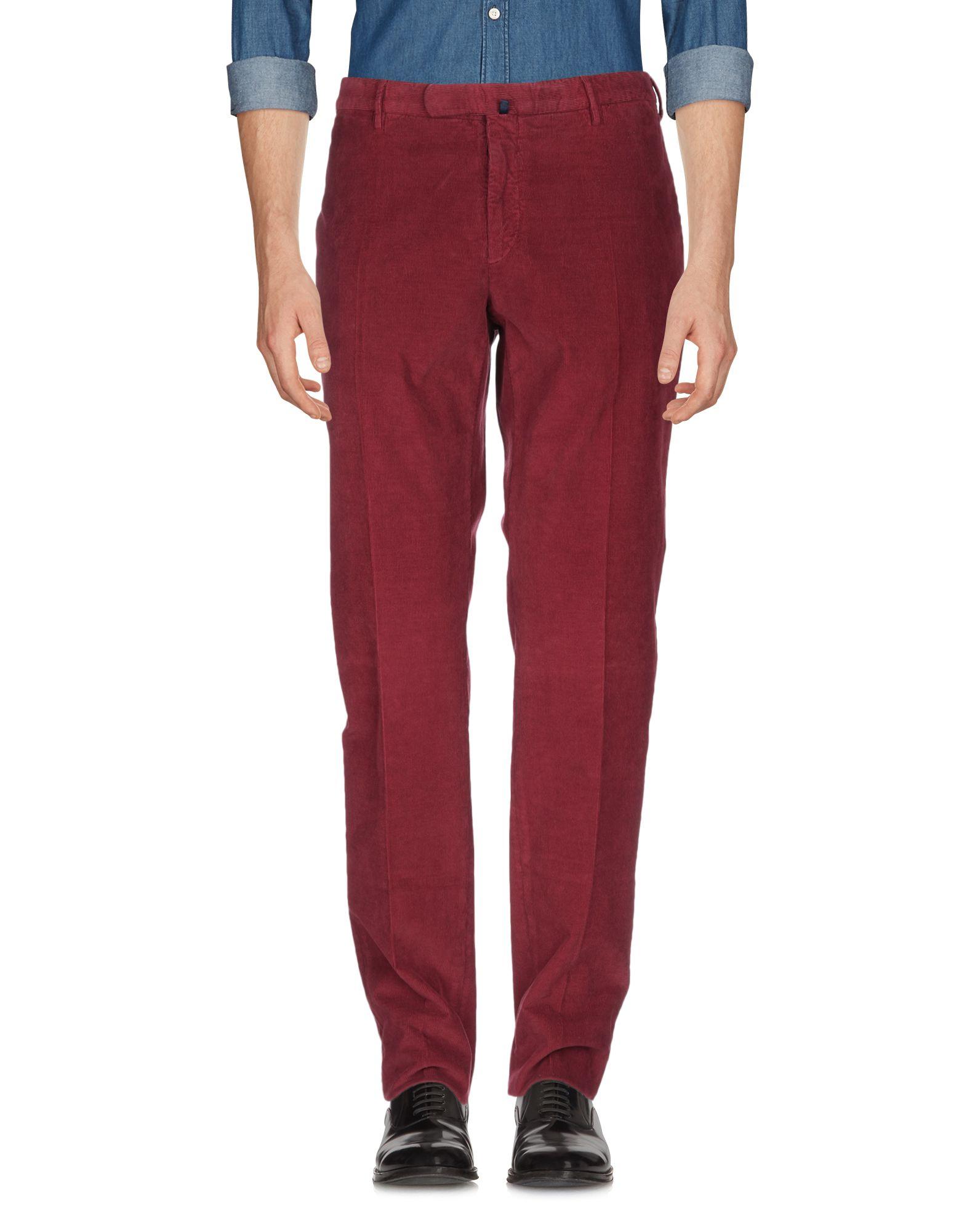red casual pants
