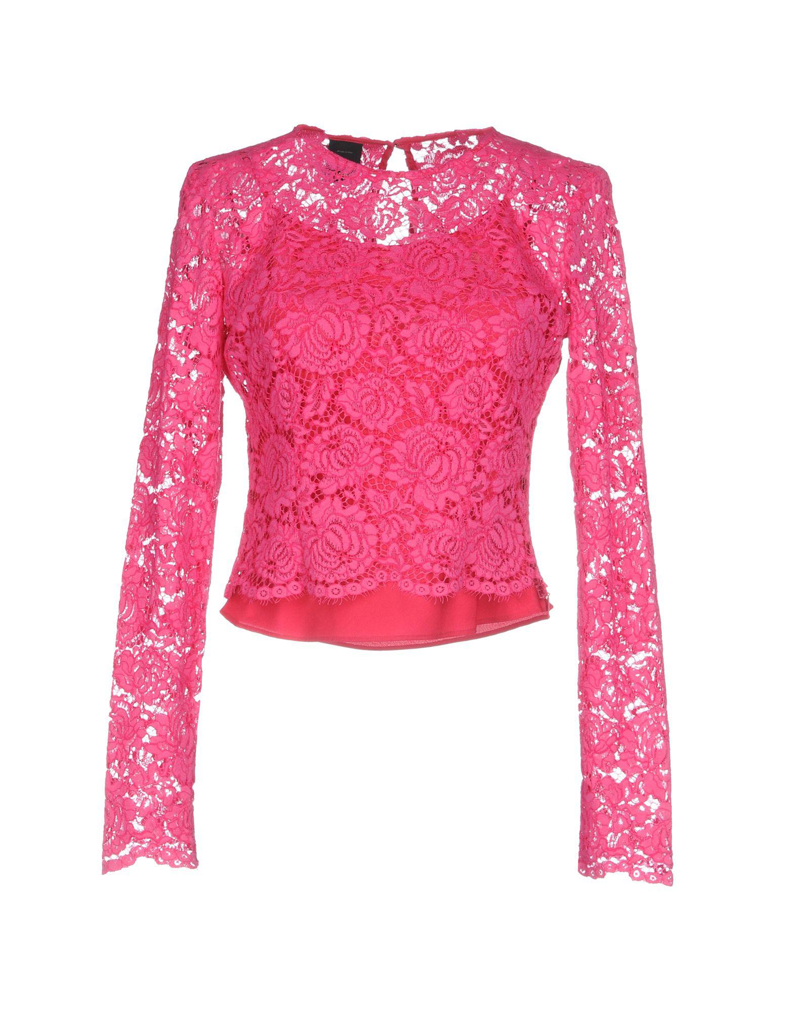 Pinko Lace Blouse in Fuchsia (Pink) - Lyst