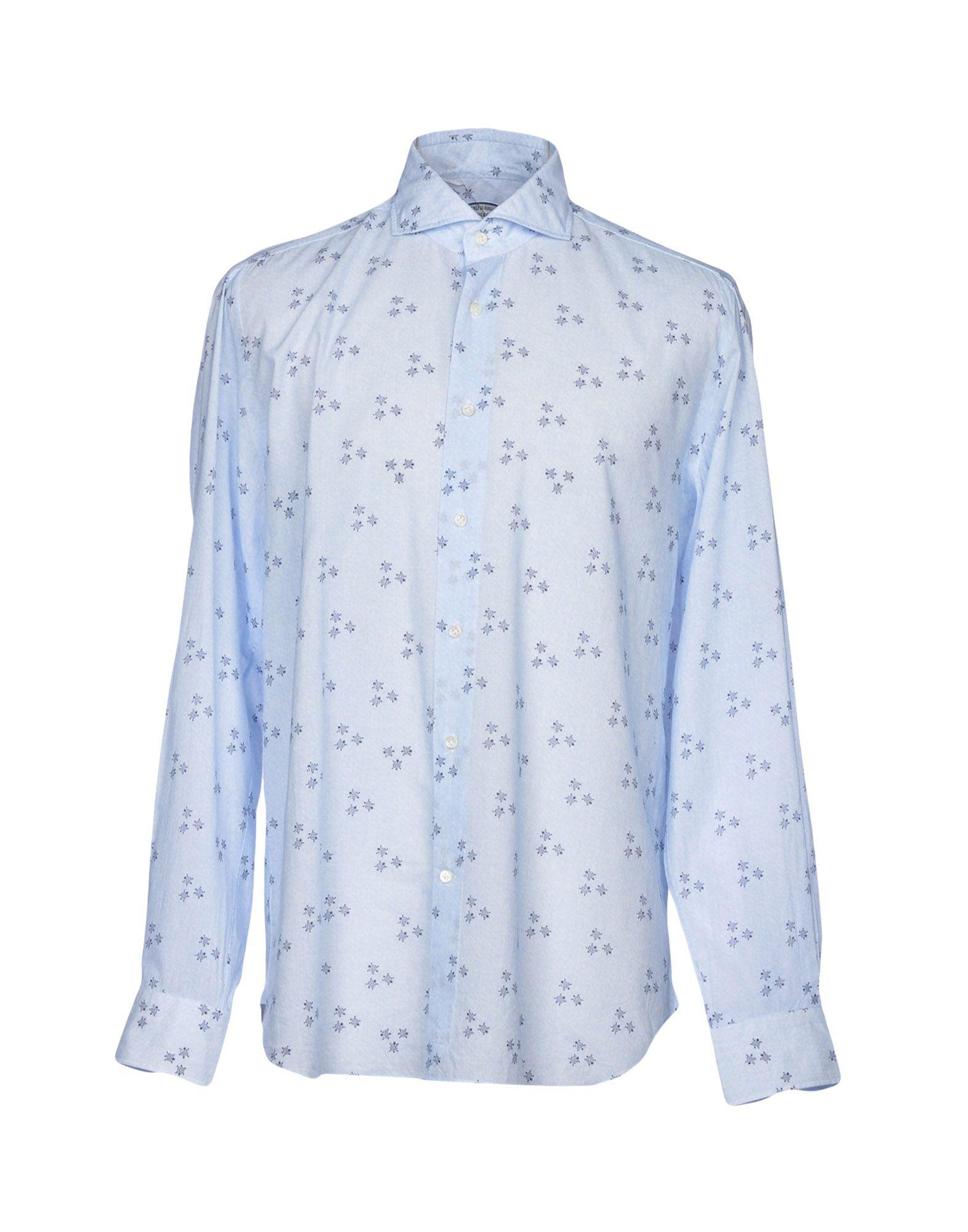 Vincenzo Di Ruggiero Cotton Shirt in Sky Blue (Blue) for Men - Lyst