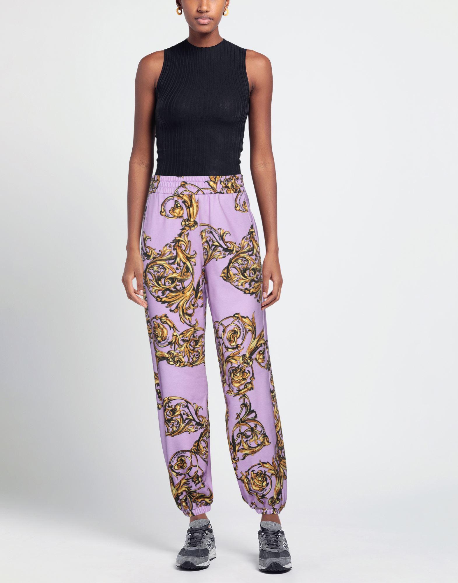 Versace Jeans Couture Pants in Purple | Lyst