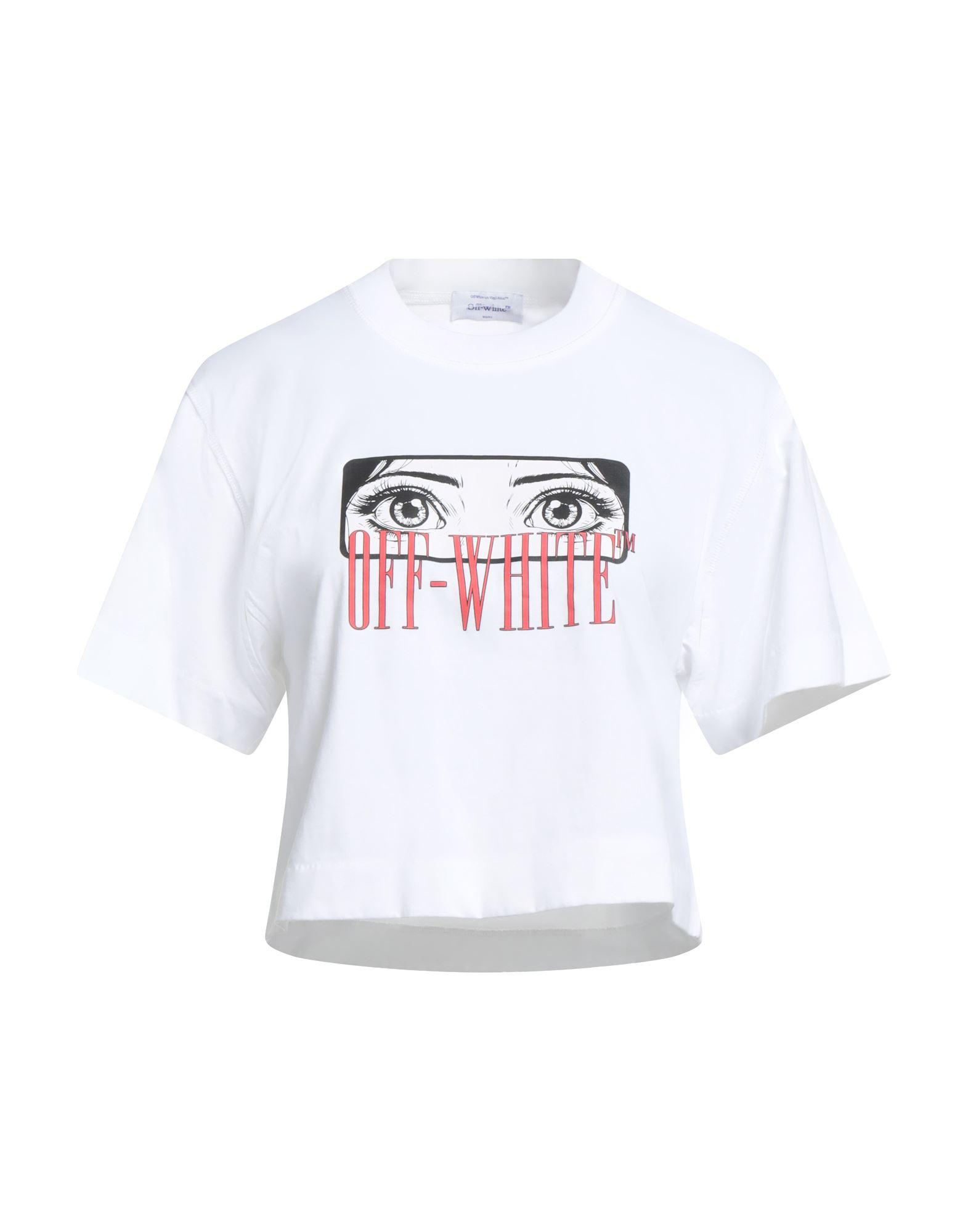Tシャツ・カットソー Off-White Woman T-Shirt White OWAA089S24JER002 0101 Off-Whiteアウトレット：Tシャツ レディース - ホワイト