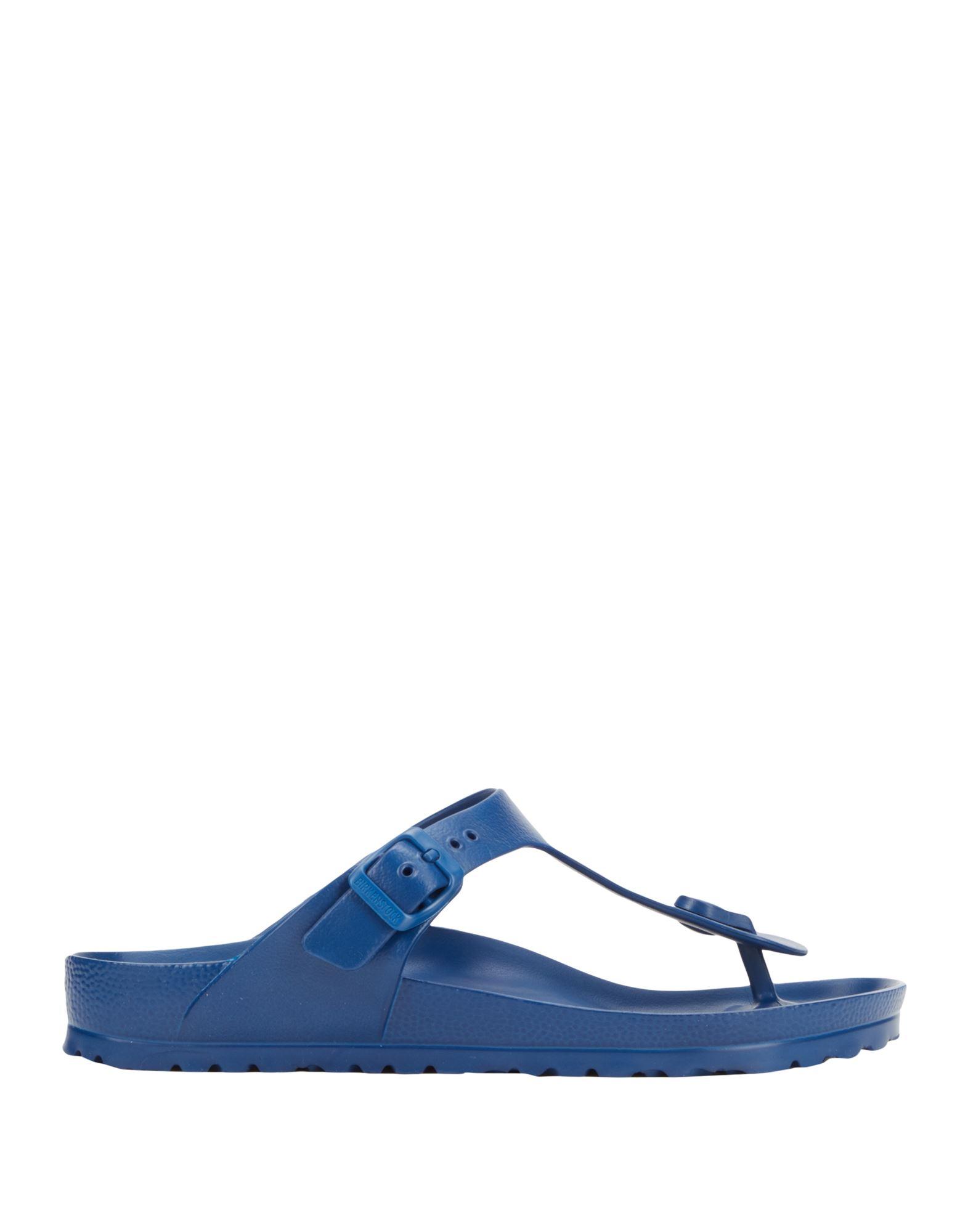 Birkenstock Rubber Toe Post Sandals in Blue Lyst
