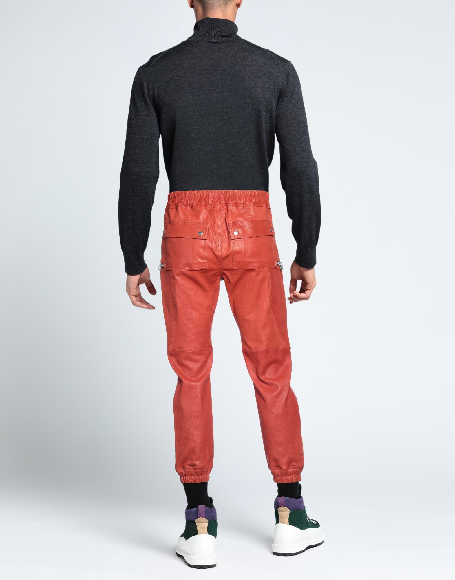 Rick owens red best sale pants
