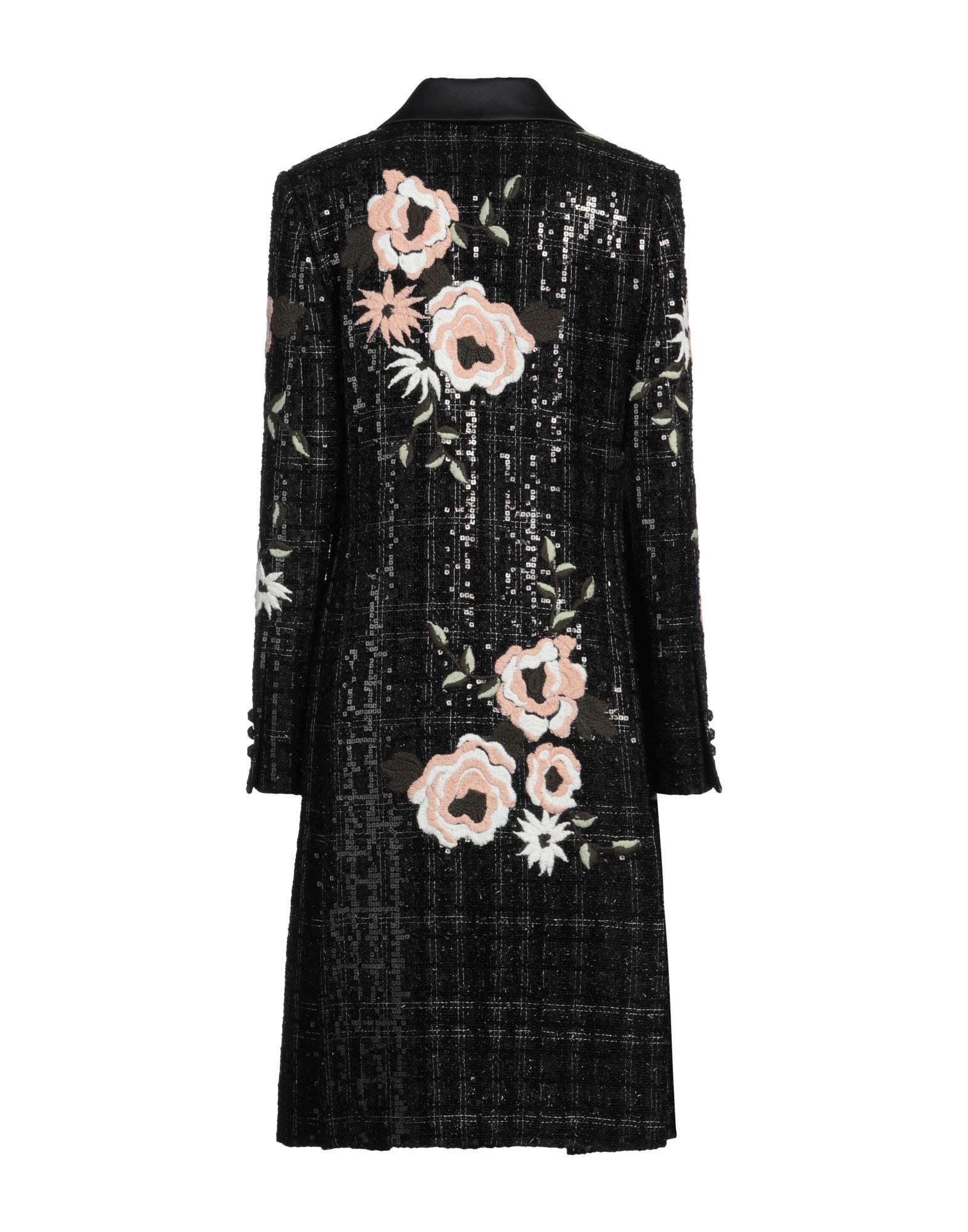 コート Elie Saab Wool embroidered coat Black Elie Saab Wool embroidered coat Black