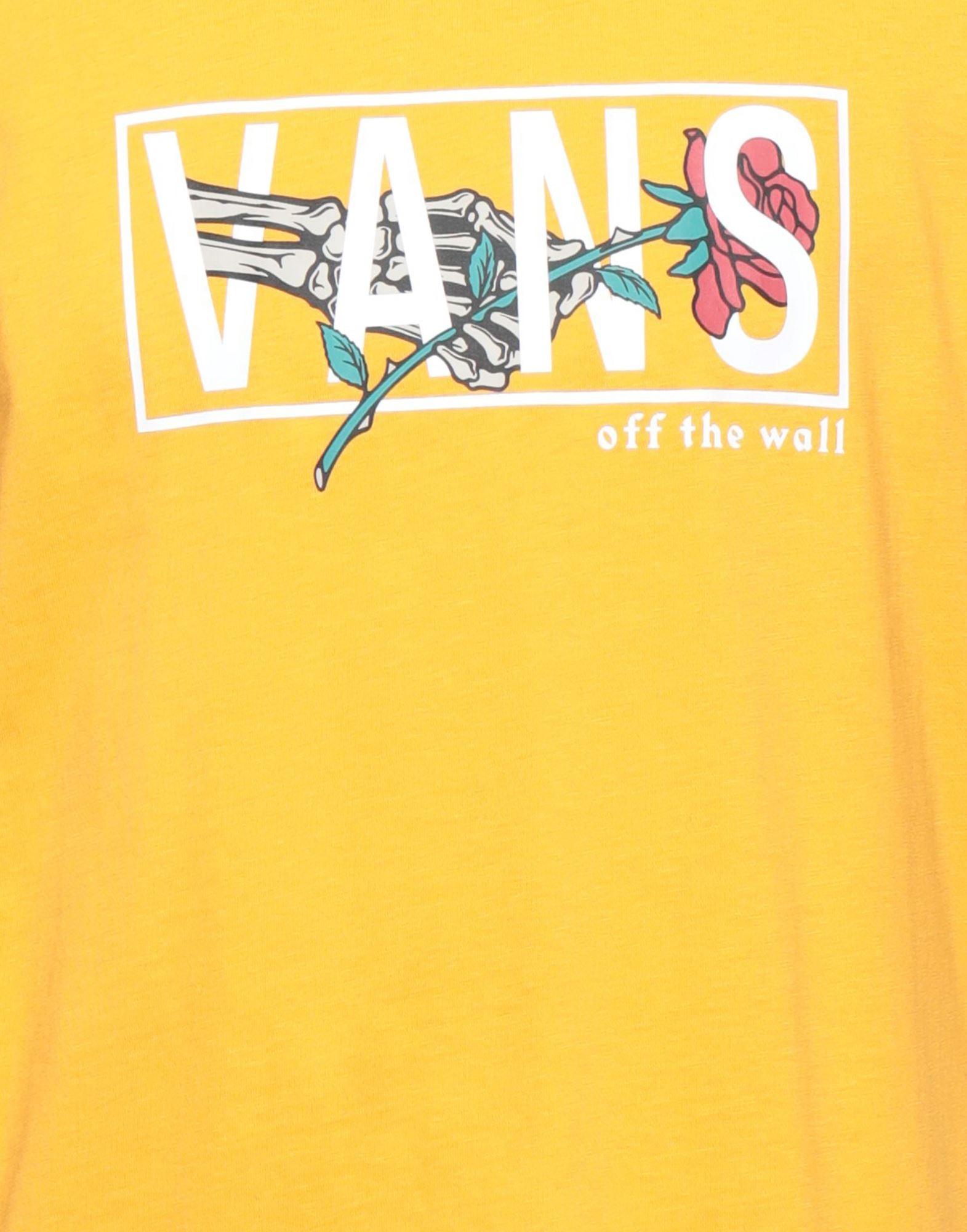 Vans T-shirt in Yellow for Men | Lyst
