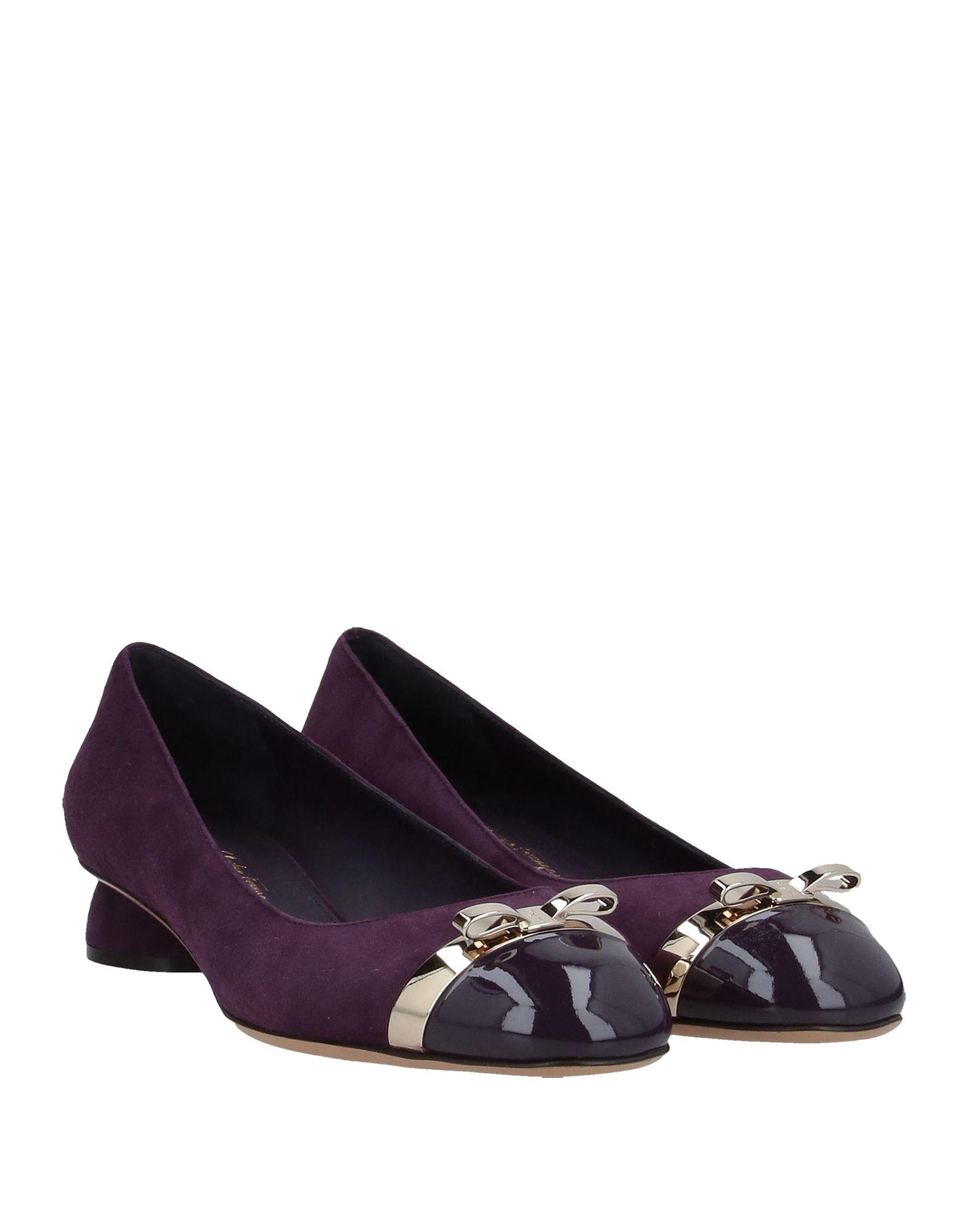 Purple Ferragamo Ballet Flats in Deep Purple Womens Shoes Flats and flat shoes Ballet flats and ballerina shoes 