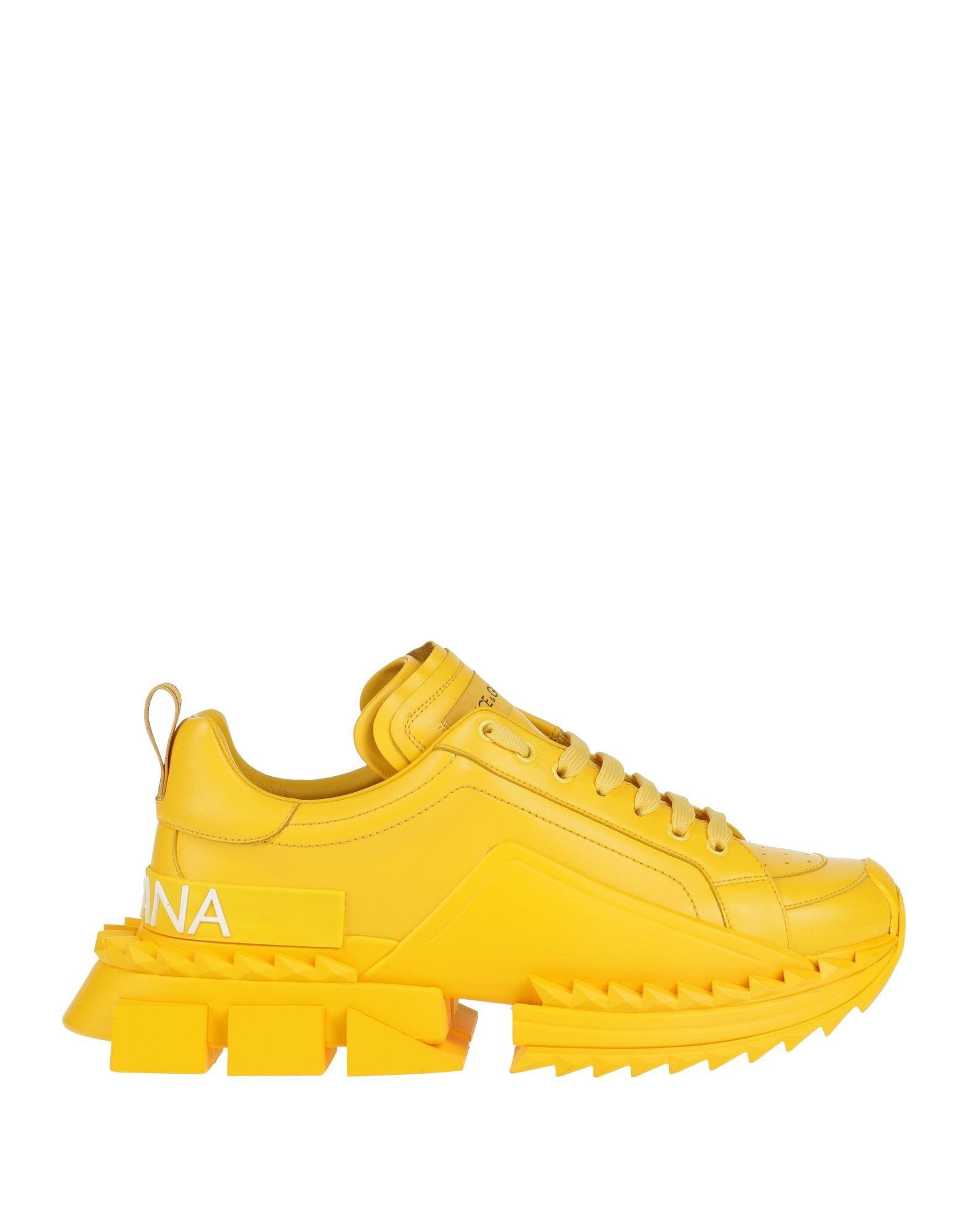 Dolce and gabbana sneakers yellow on sale