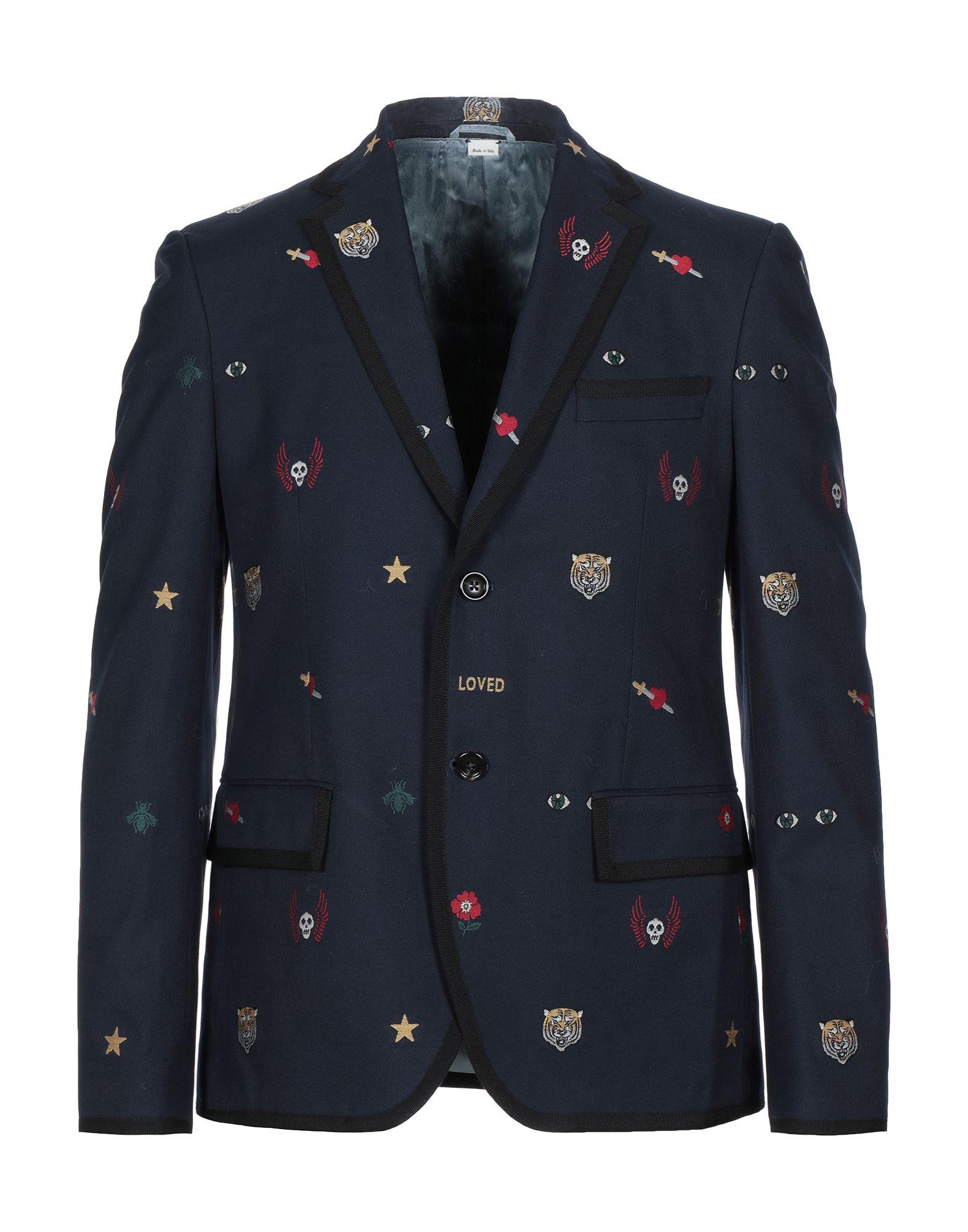 Gucci Suit Jacket in Dark Blue (Blue) for Men - Lyst