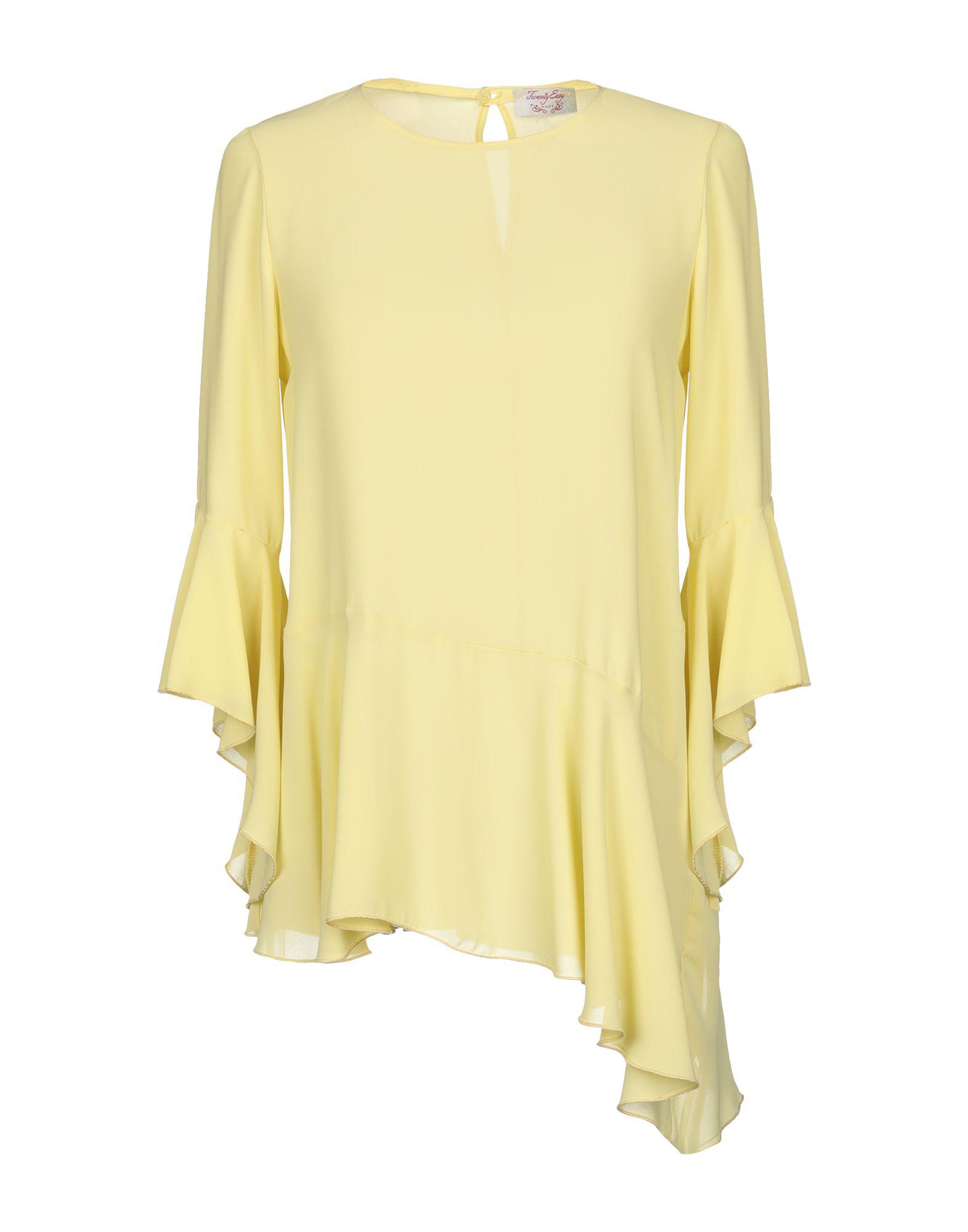 Twenty Easy By Kaos Synthetic Blouse in Acid Green (Yellow) - Lyst