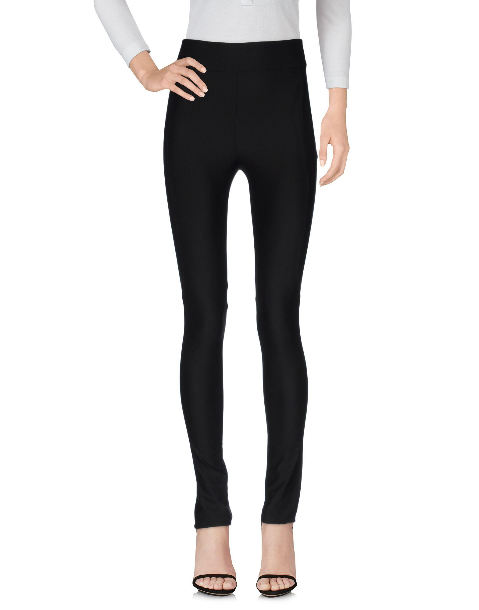 Celine Satin Leggings in Black | Lyst 