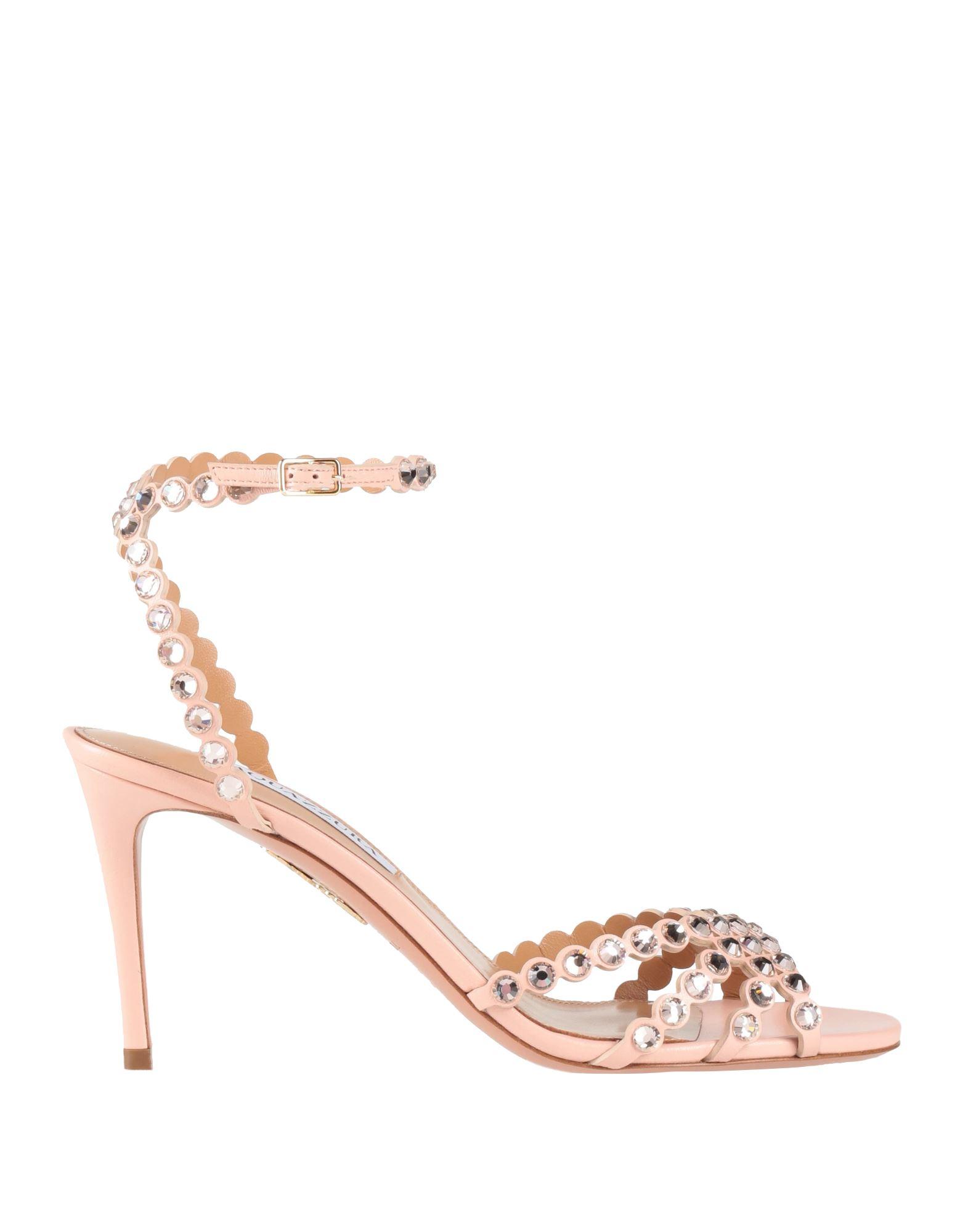 シューズ・サンダルその他 AQUAZZURA Woman Heeled sandals Green TTIMIDS0MSK ACD Aquazzura Tequila Embellished Heeled Sandals in Green | Lyst