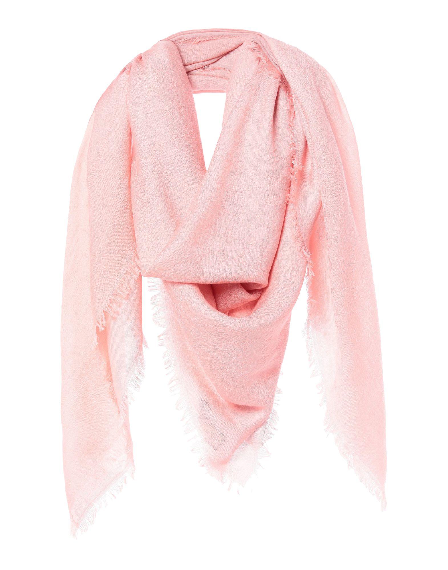 Gucci Wool Square Scarf in Light Pink (Pink) - Lyst