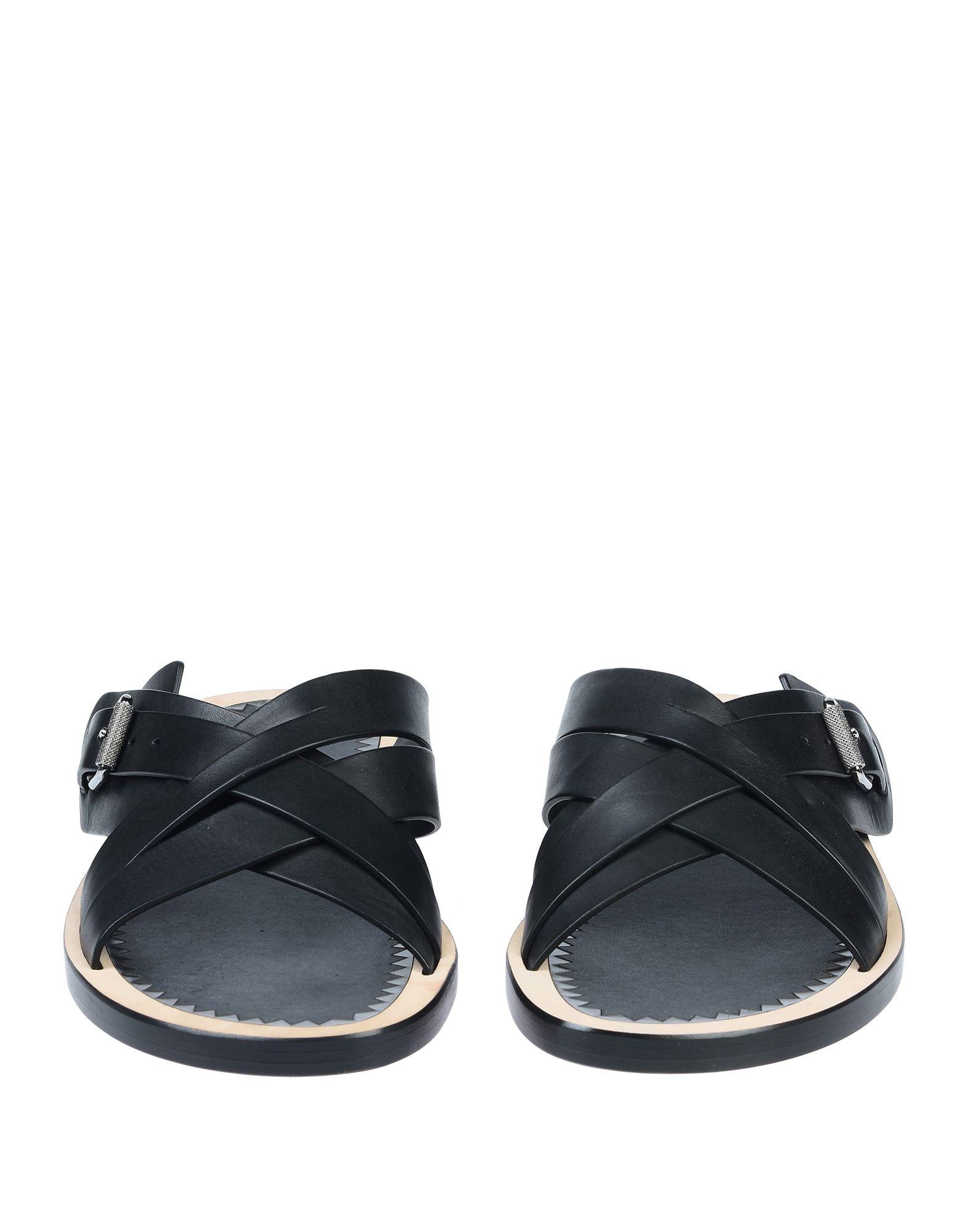Christian Louboutin Leather Sandals in Black for Men - Lyst