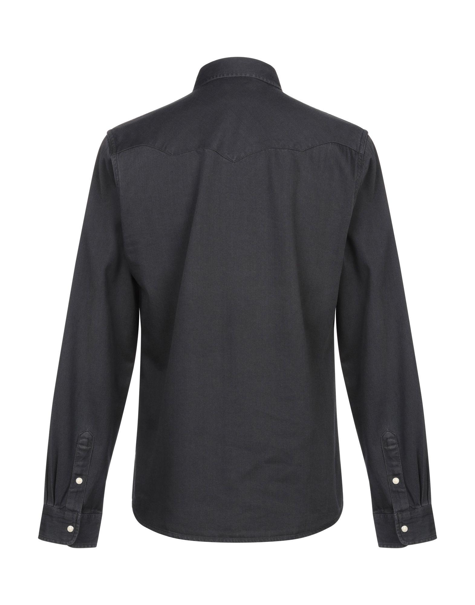 Wrangler Denim Shirt in Black for Men - Lyst