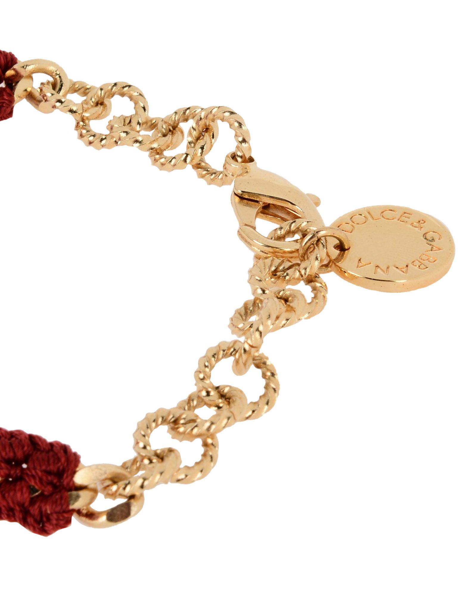 Dolce & Gabbana Bracelet in Red - Lyst