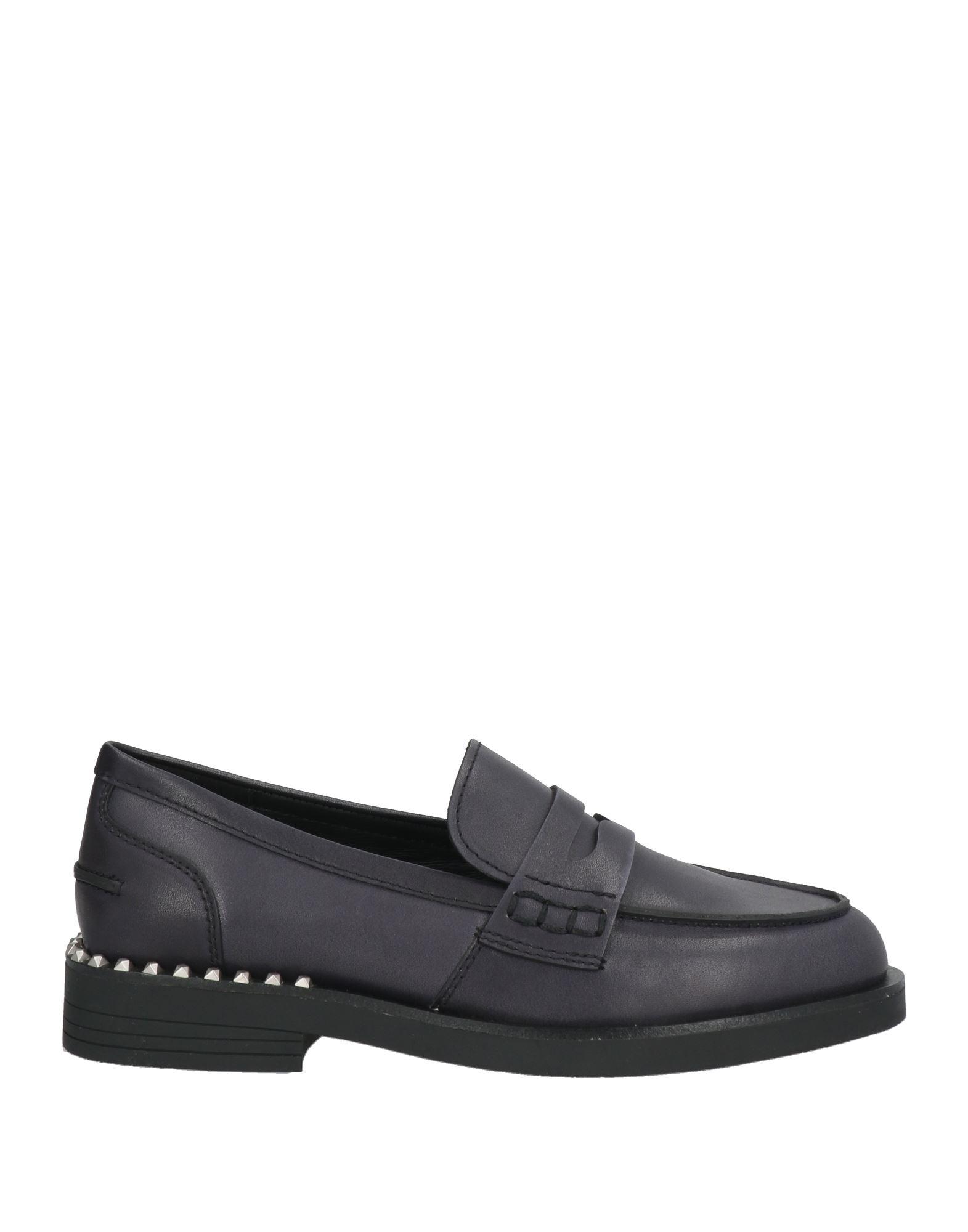 ローファー・オックスフォード ASH WHISPERSTU02 Loafers Mocassino Nero Con Studs Gun Mocassino Whisper Studs Nero